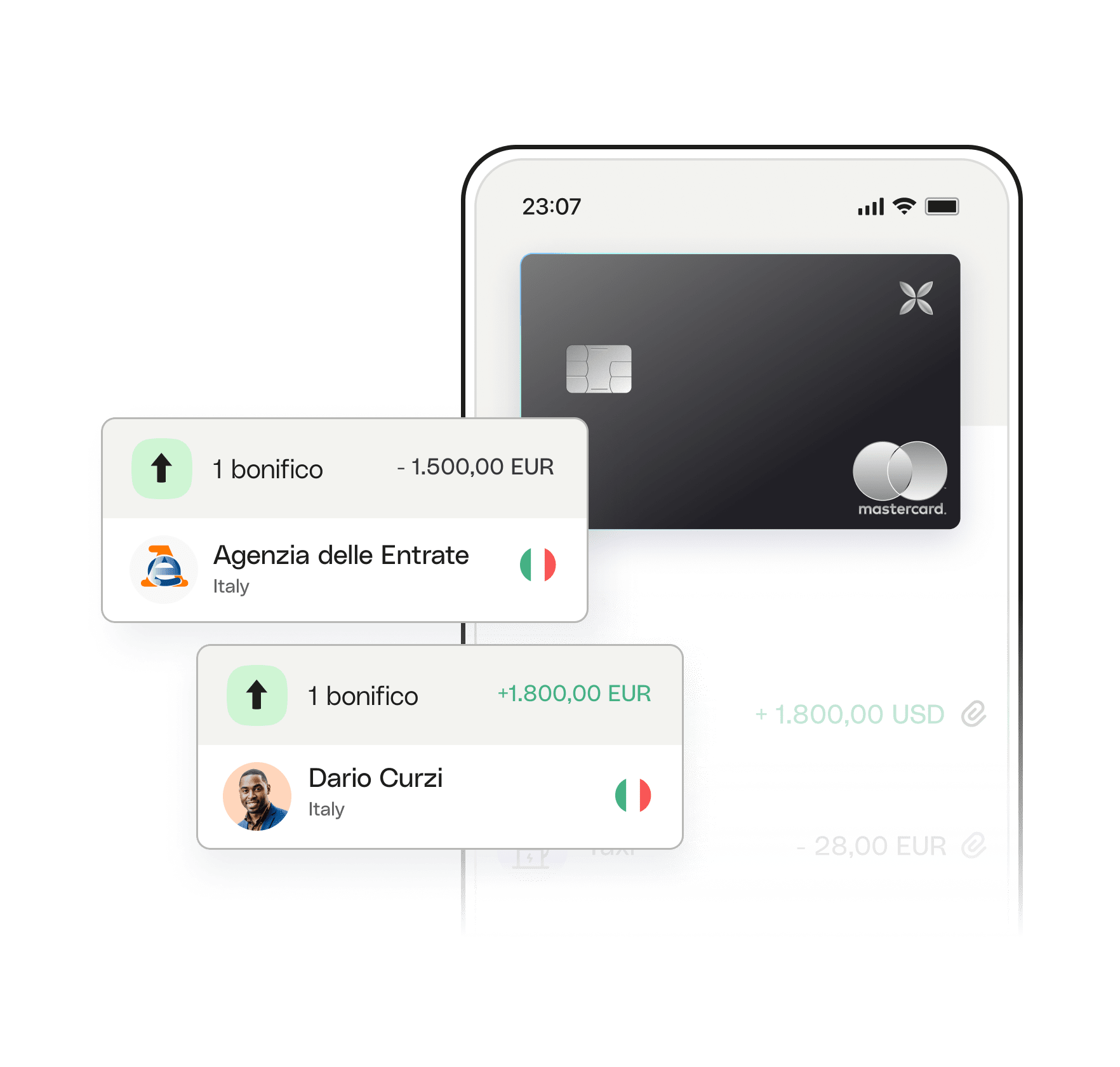 It White Ui Topic Highlight Debit Agenzia Entrate XCard