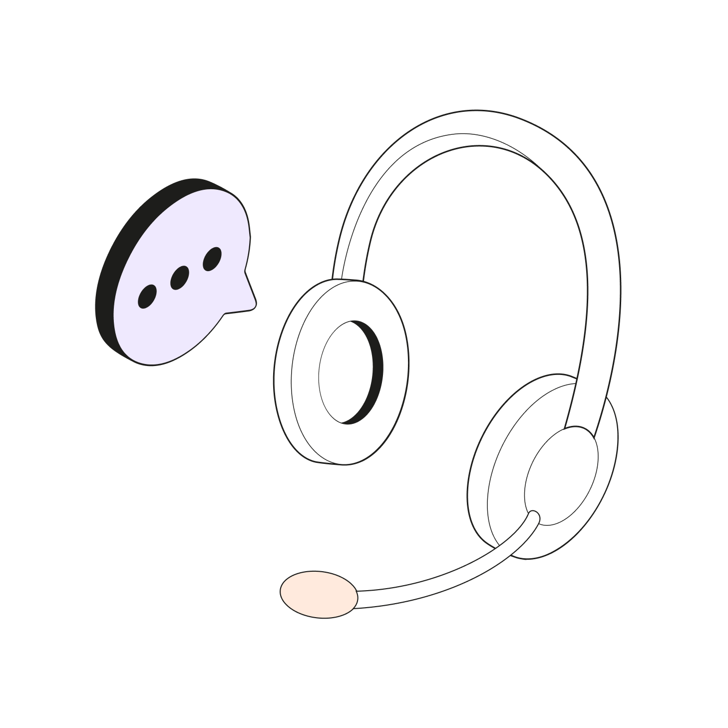 white  topic highlight headphone