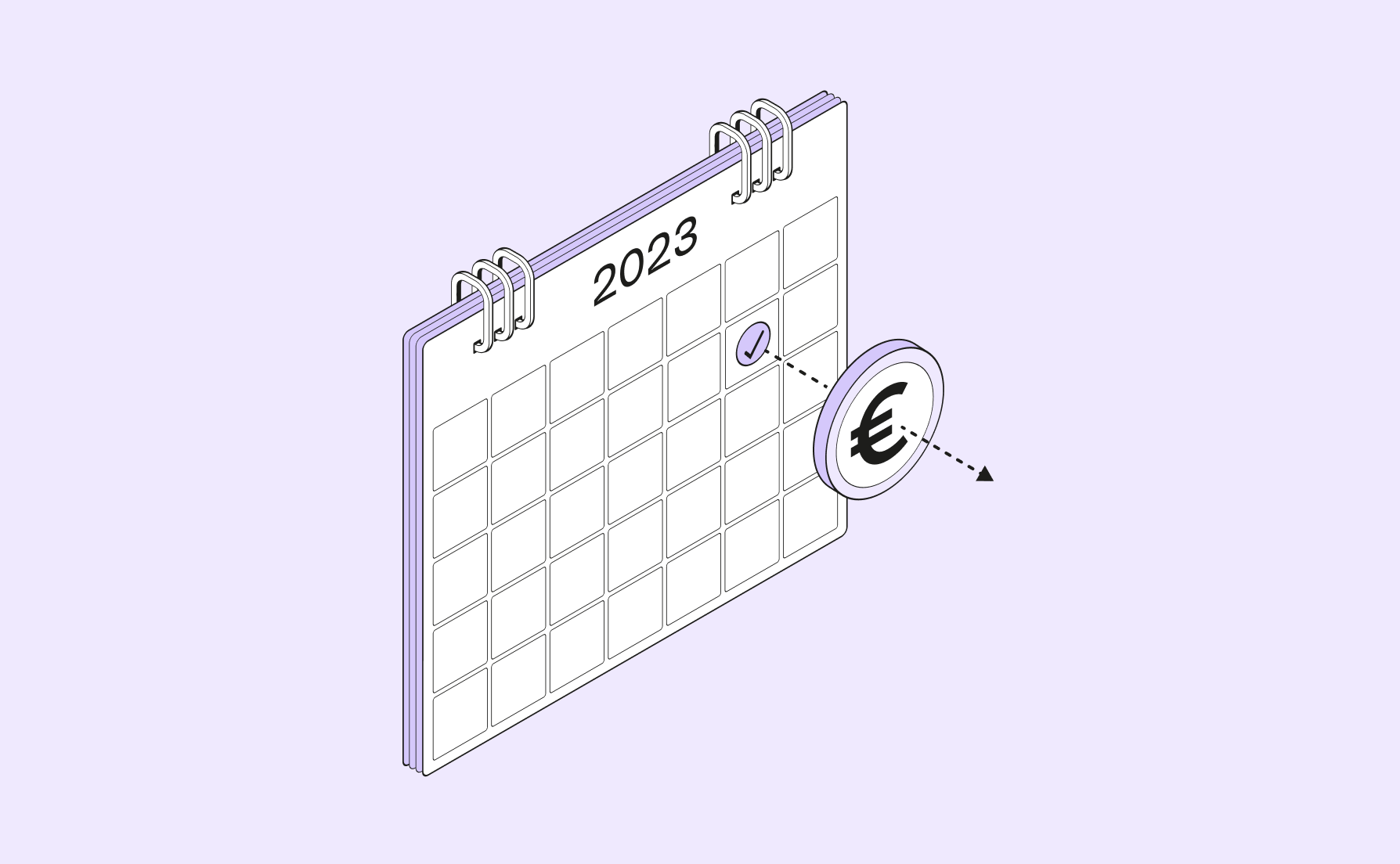 Copertina del post Calendario 2023 viola