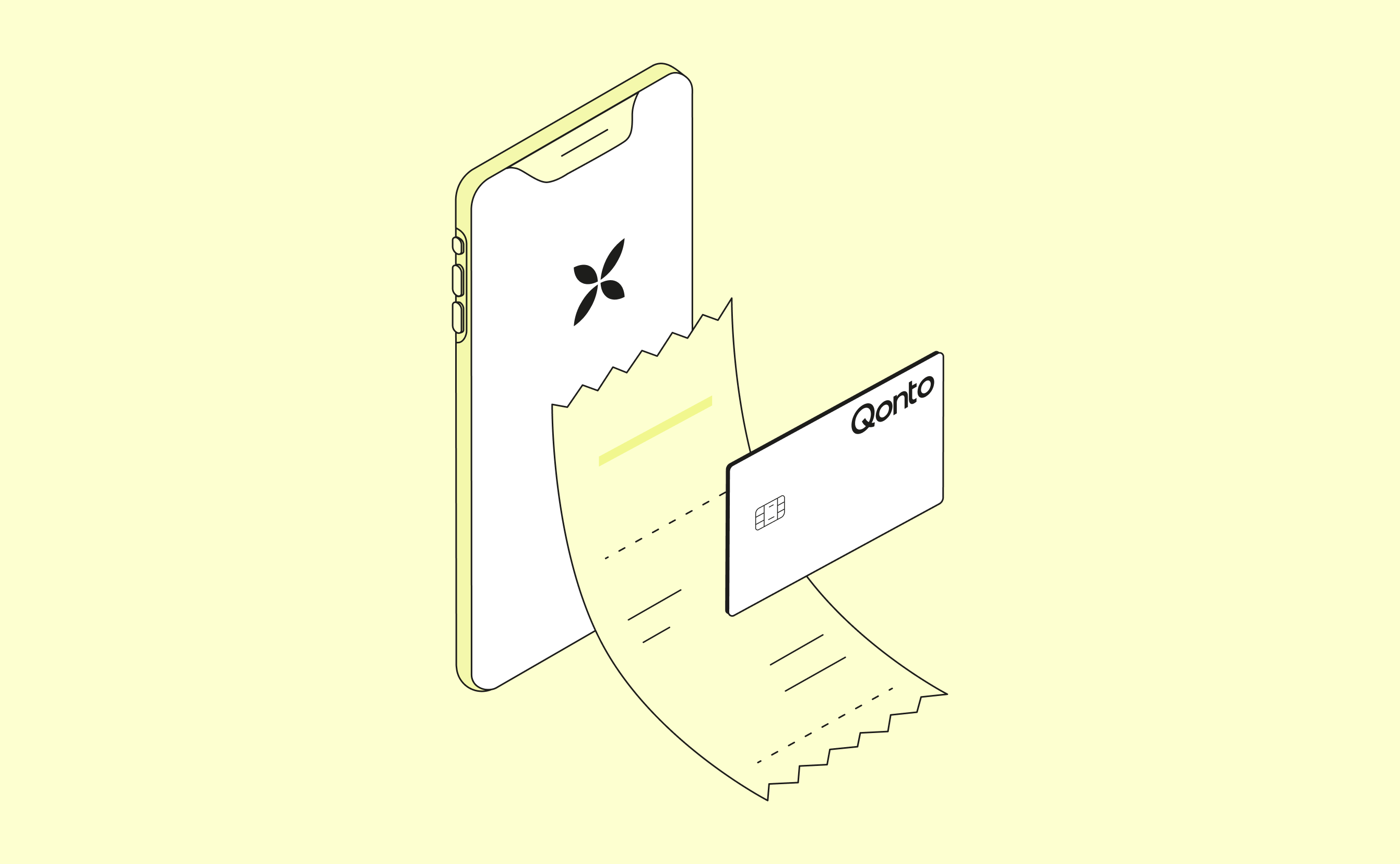 Couverture de courrier Reçu moutarde Mobile OneCard