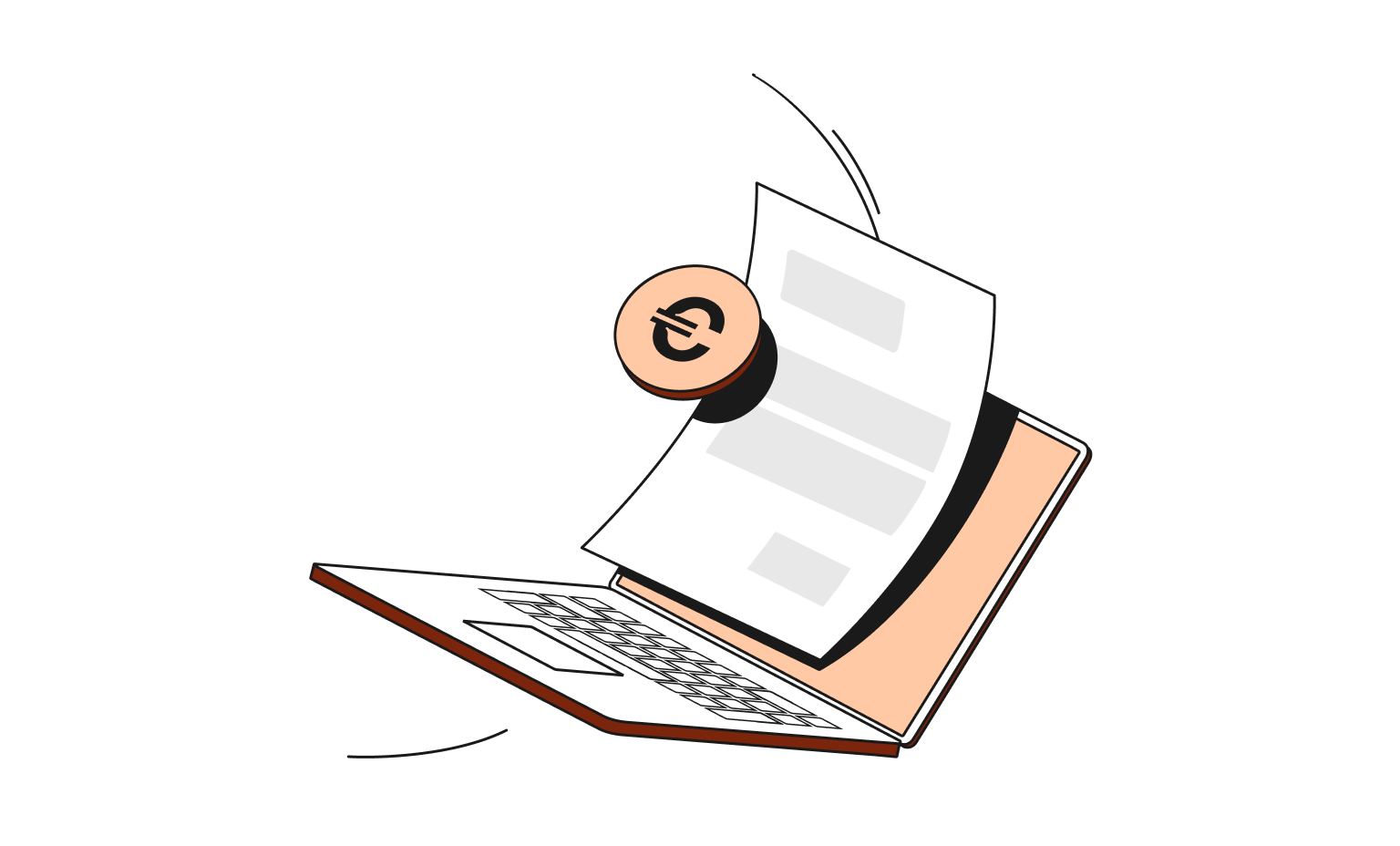 WEB Flow Peach Cards Bento Headline E-fatturazione