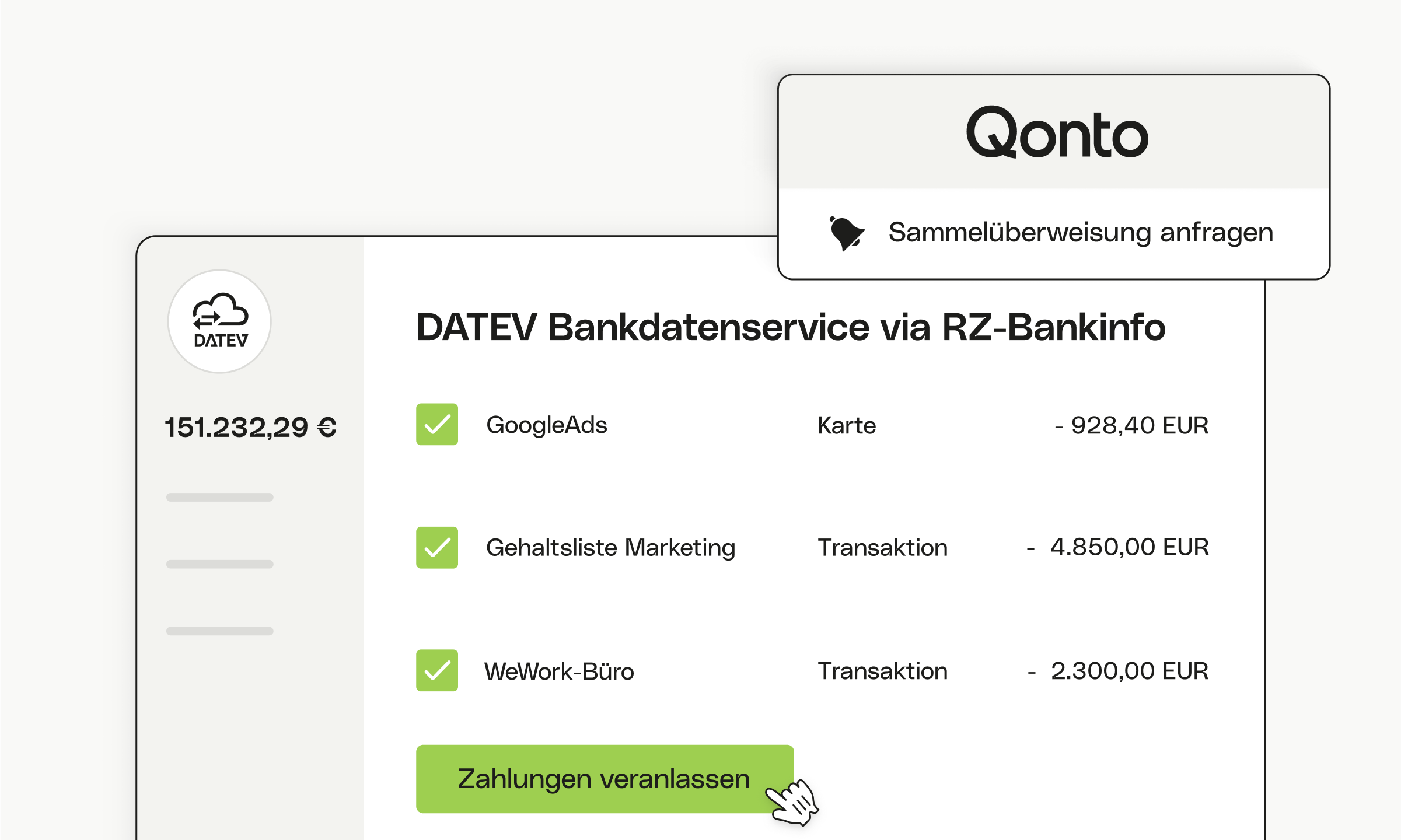 DATEV Bankdatenservice über RZ Bankinfo 2