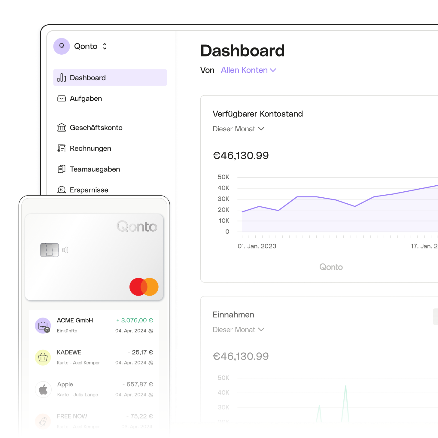 Ui-Thema Erweiterte Teamausgaben Transaktionen OneCard