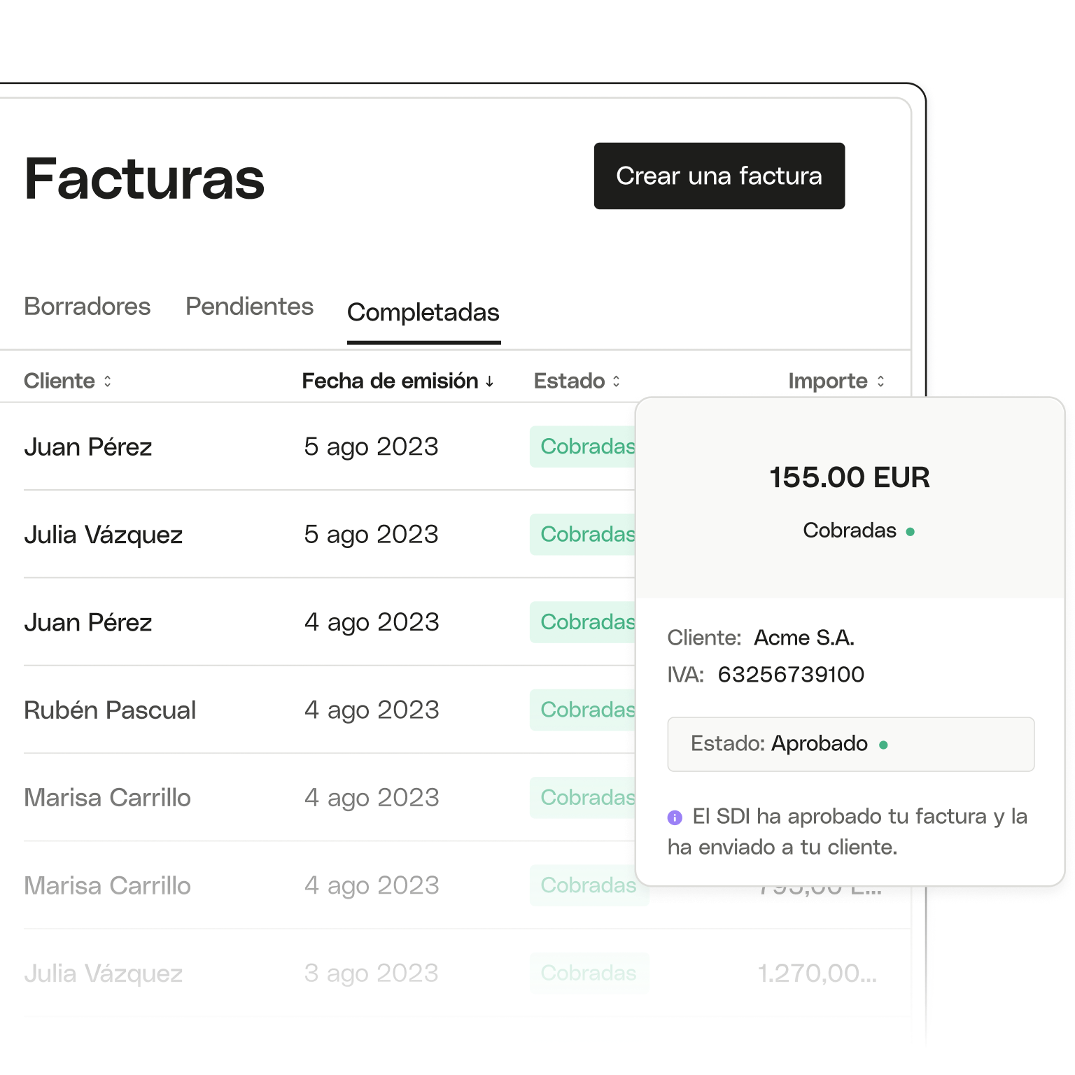 Tema de interfaz de usuario Facturación electrónica de escritorio avanzada