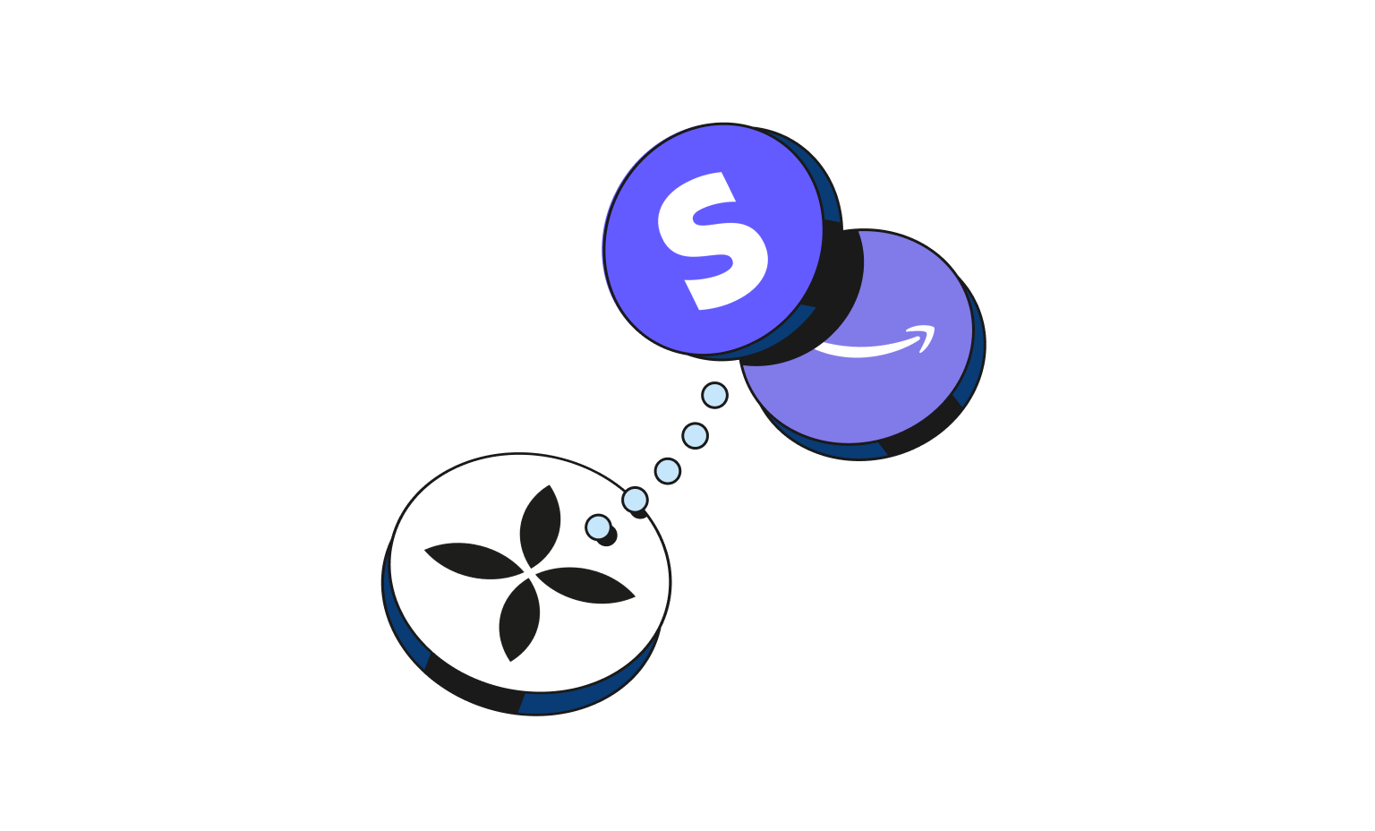 WEB Flow Blueberry Cards Bento Headline Intégrations Stripe AmazonBusiness
