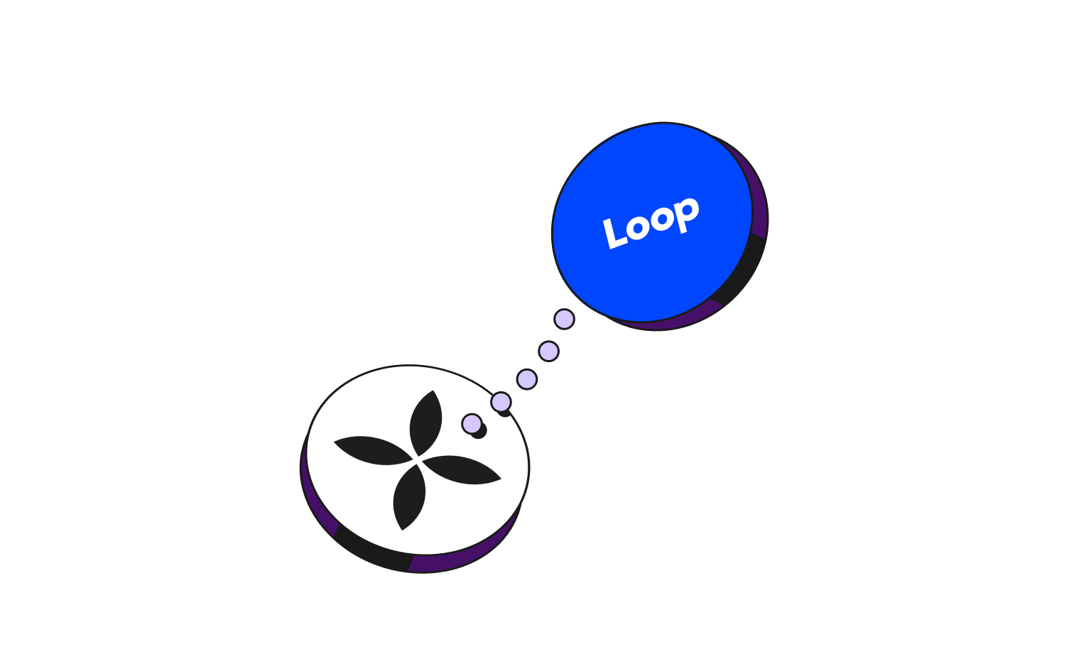 WEB Flow Plum Cards Bento Headline Integrations Loop