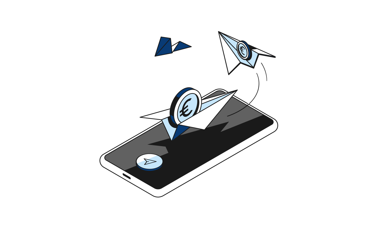 Cartes Bento Blueberry WEB Flow : transferts groupés