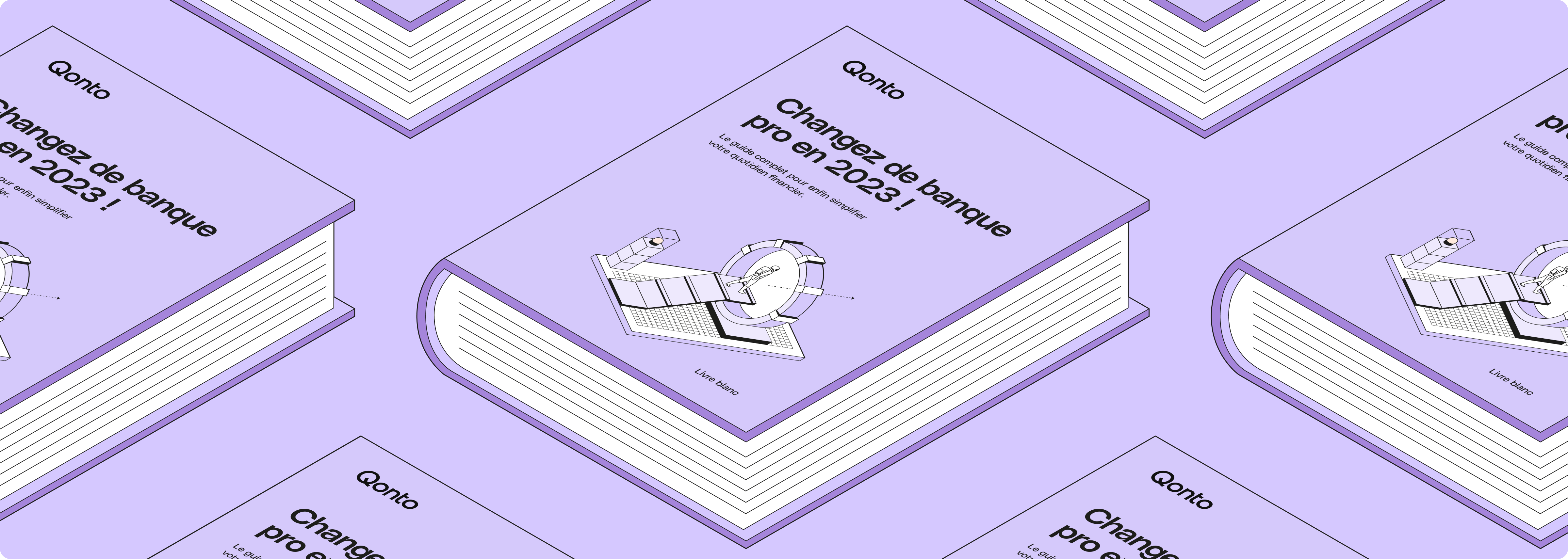 Bureau de guide de commutateur de banque pleine largeur violet