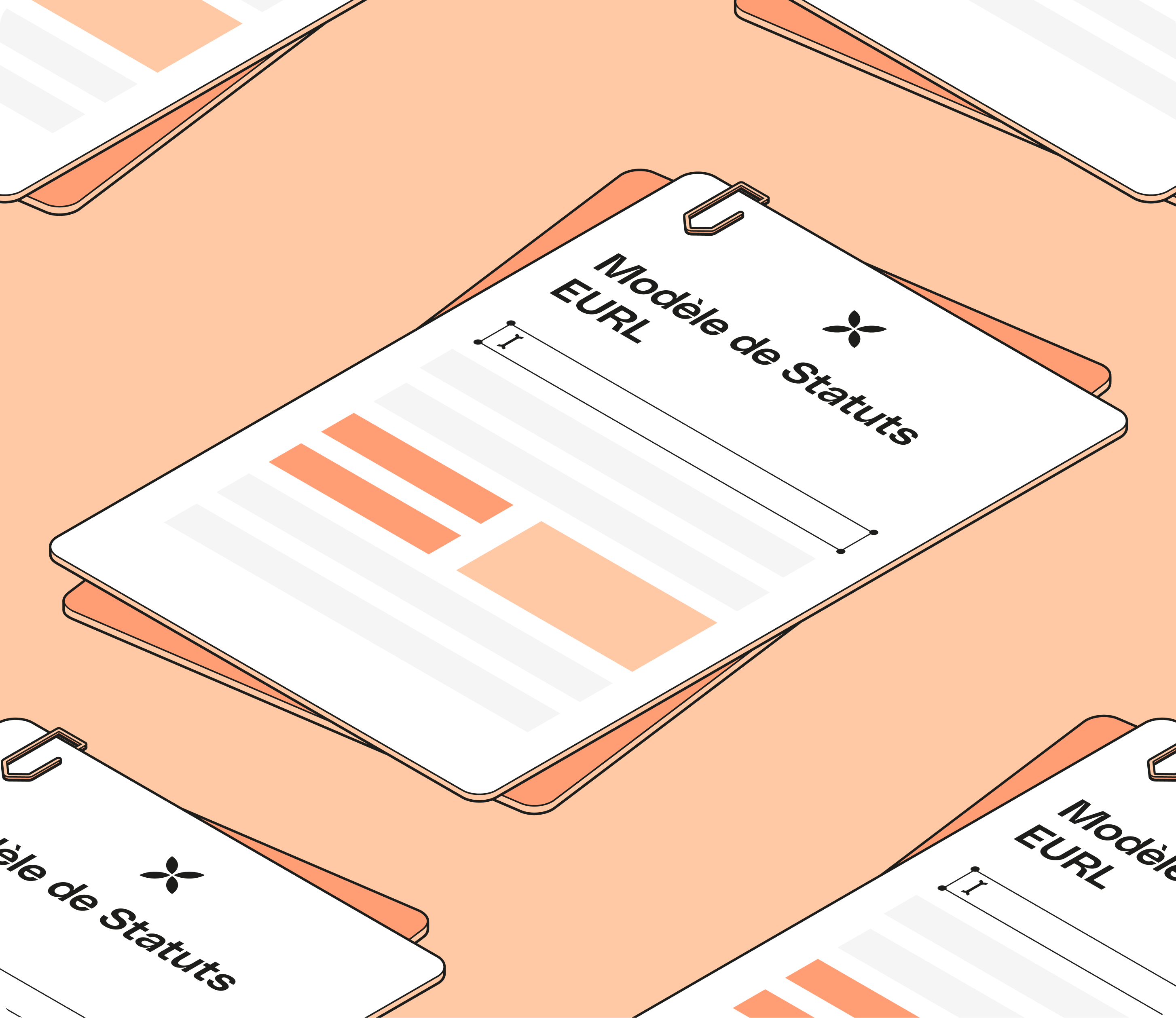 Modèle de statuts pleine largeur Peach EURL Mobile