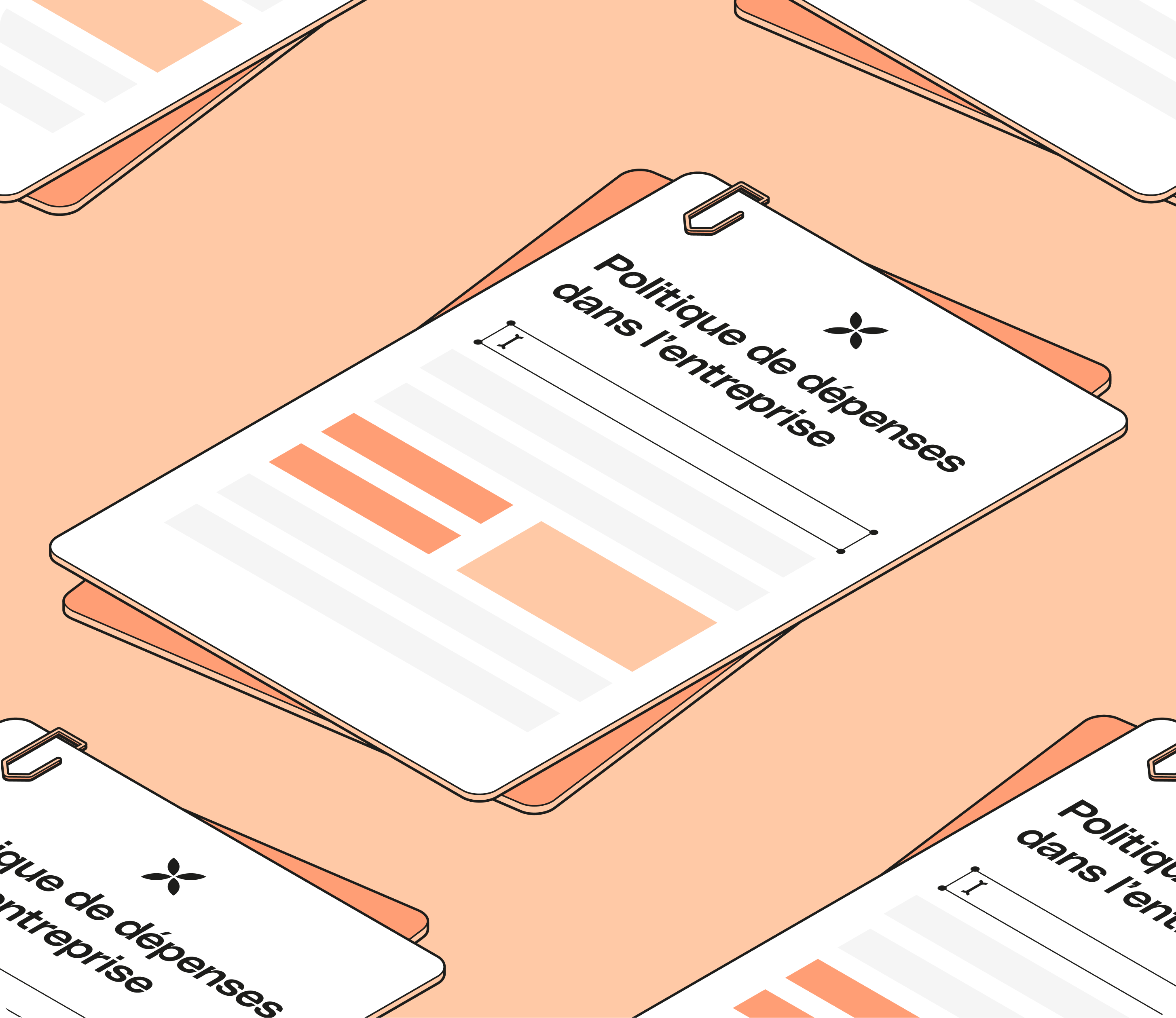 Modèle de police de dépenses pleine largeur Peach Mobile