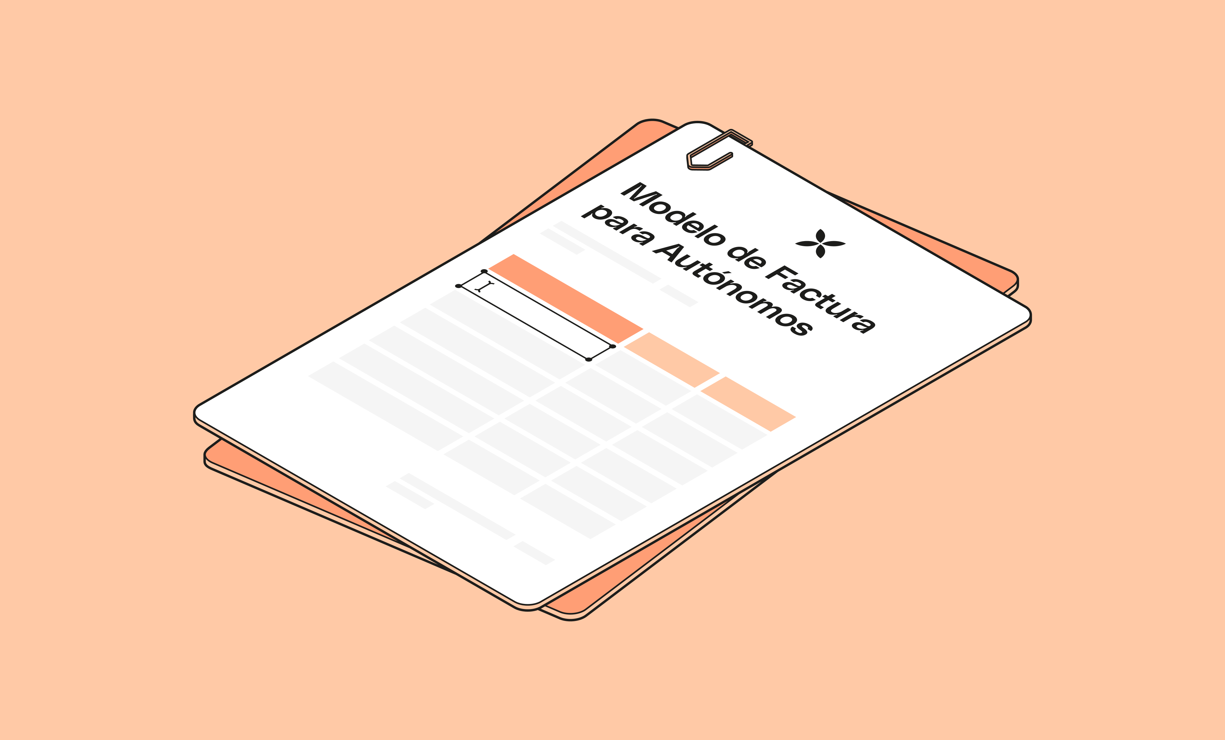Plantilla de factura Peach Opengraph Freelancers