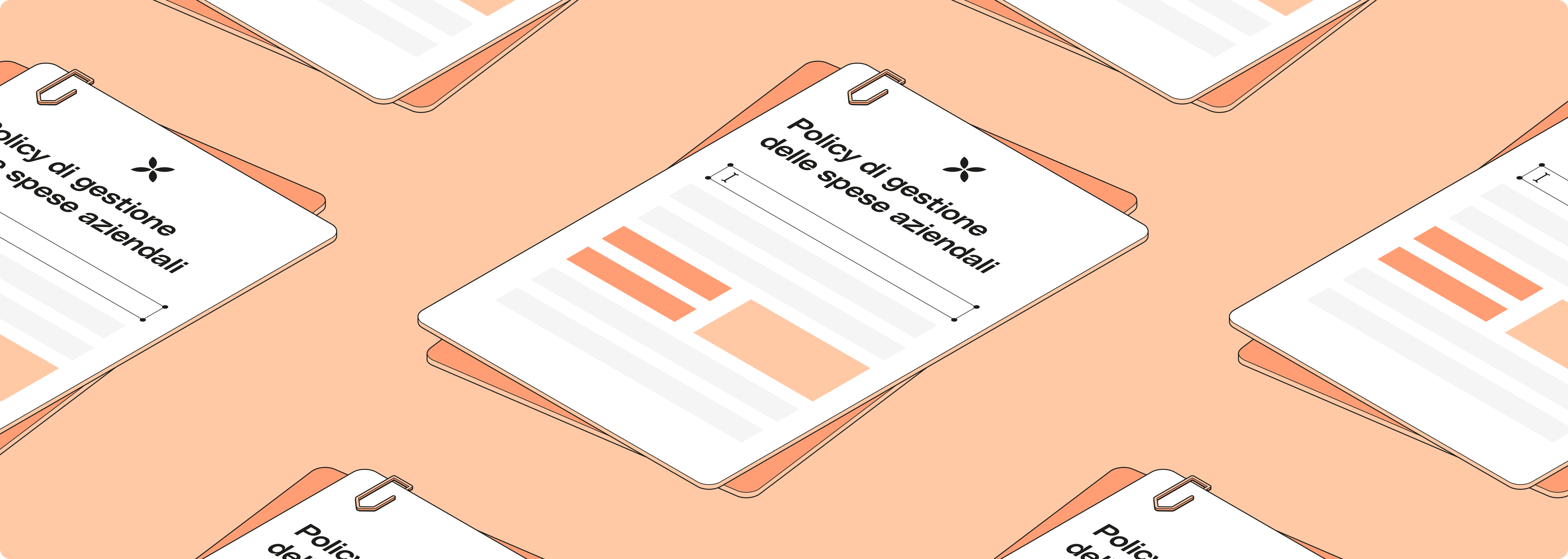 Desktop della guida alla gestione delle spese a larghezza intera IT Peach