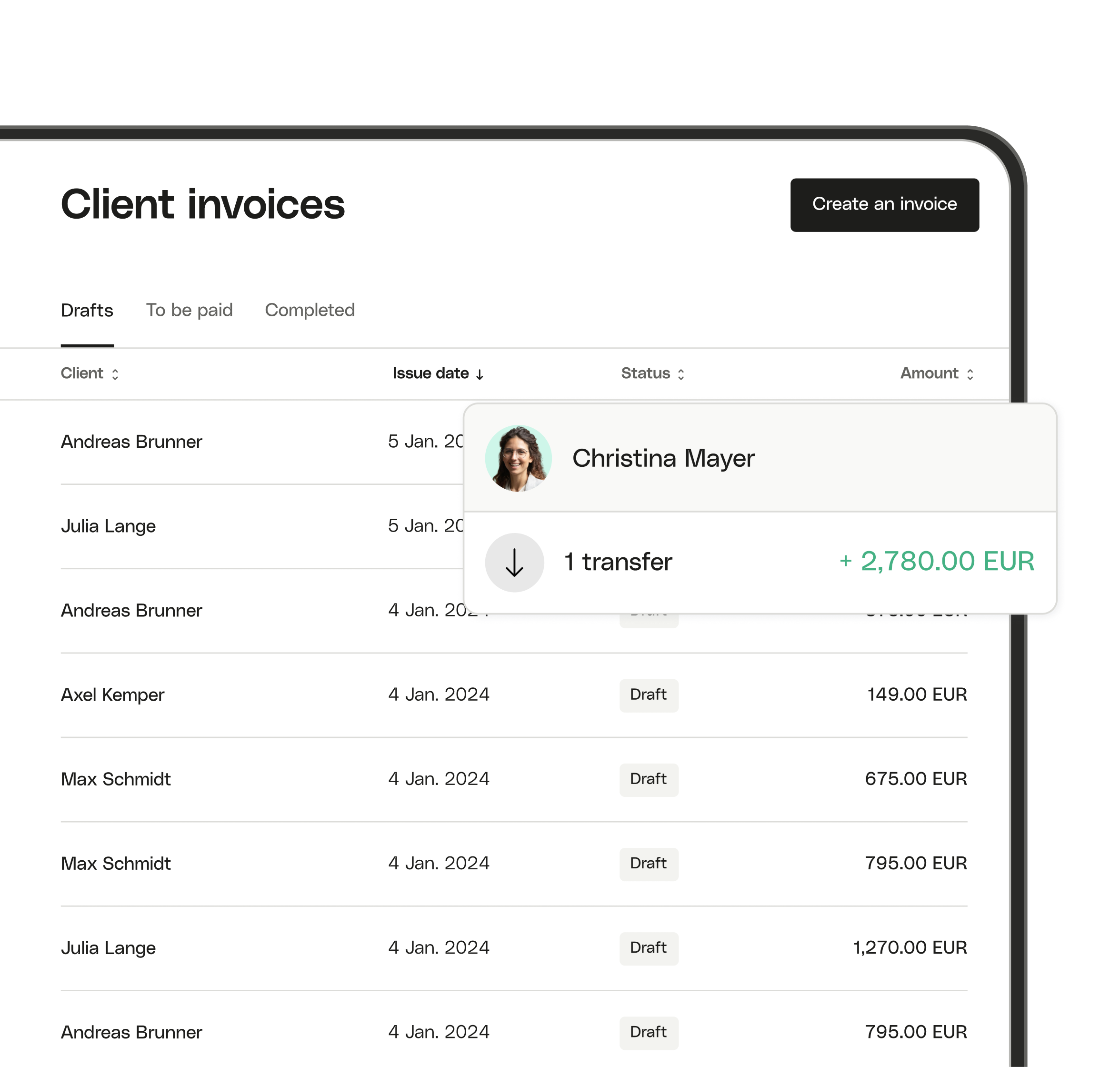 White Ui Topic Highlight Invoicing Payments