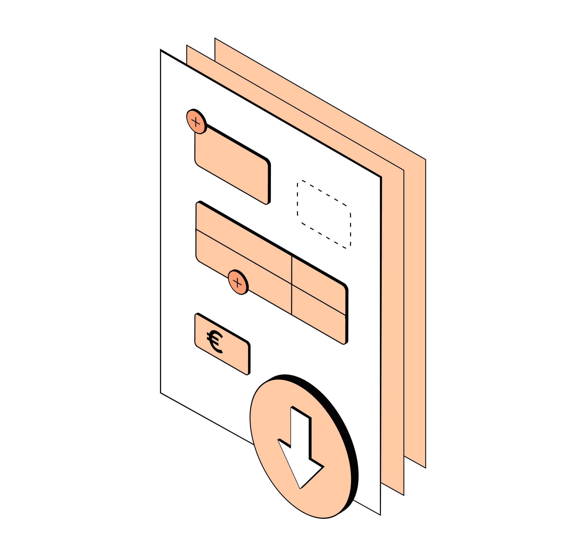 WEB Peach Hero TopicHighlight Bento-Spesenabrechnungsvorlage