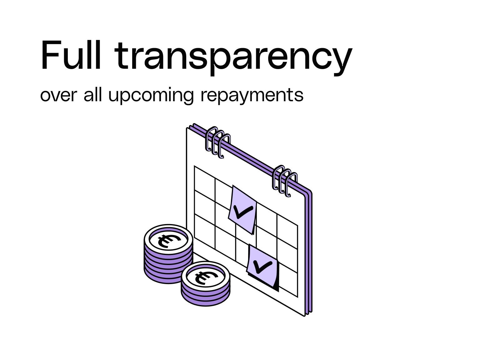 Purple cards Pay Later Full Transparency