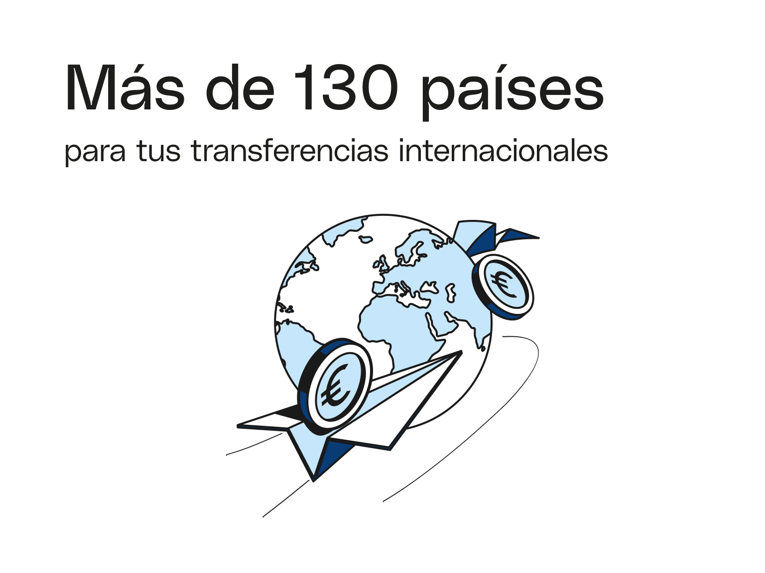 Tarjetas blancas Más de 130 países cubiertos