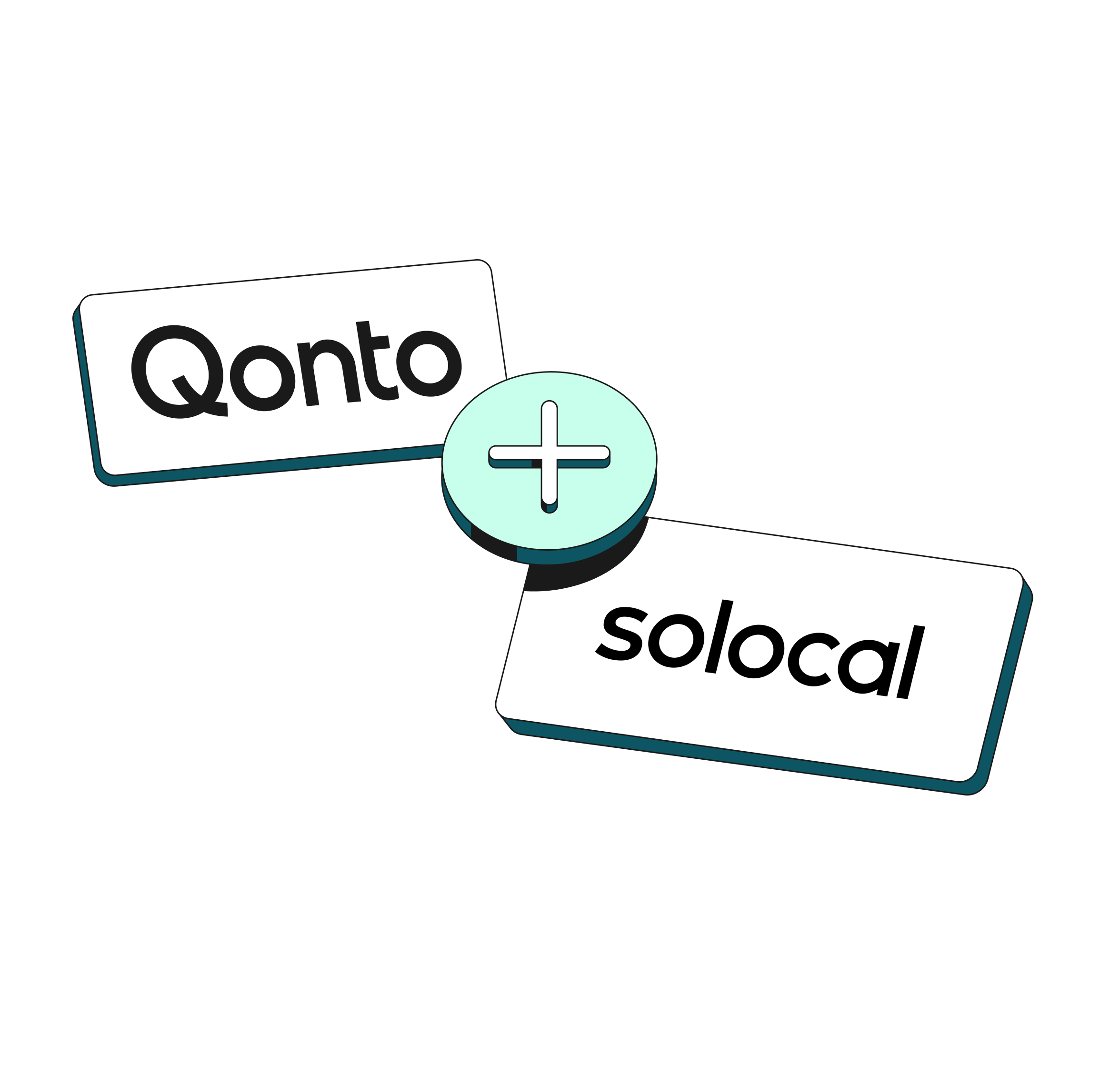 Partenariat Bento Solocal sur le thème principal de la menthe du flux WEB