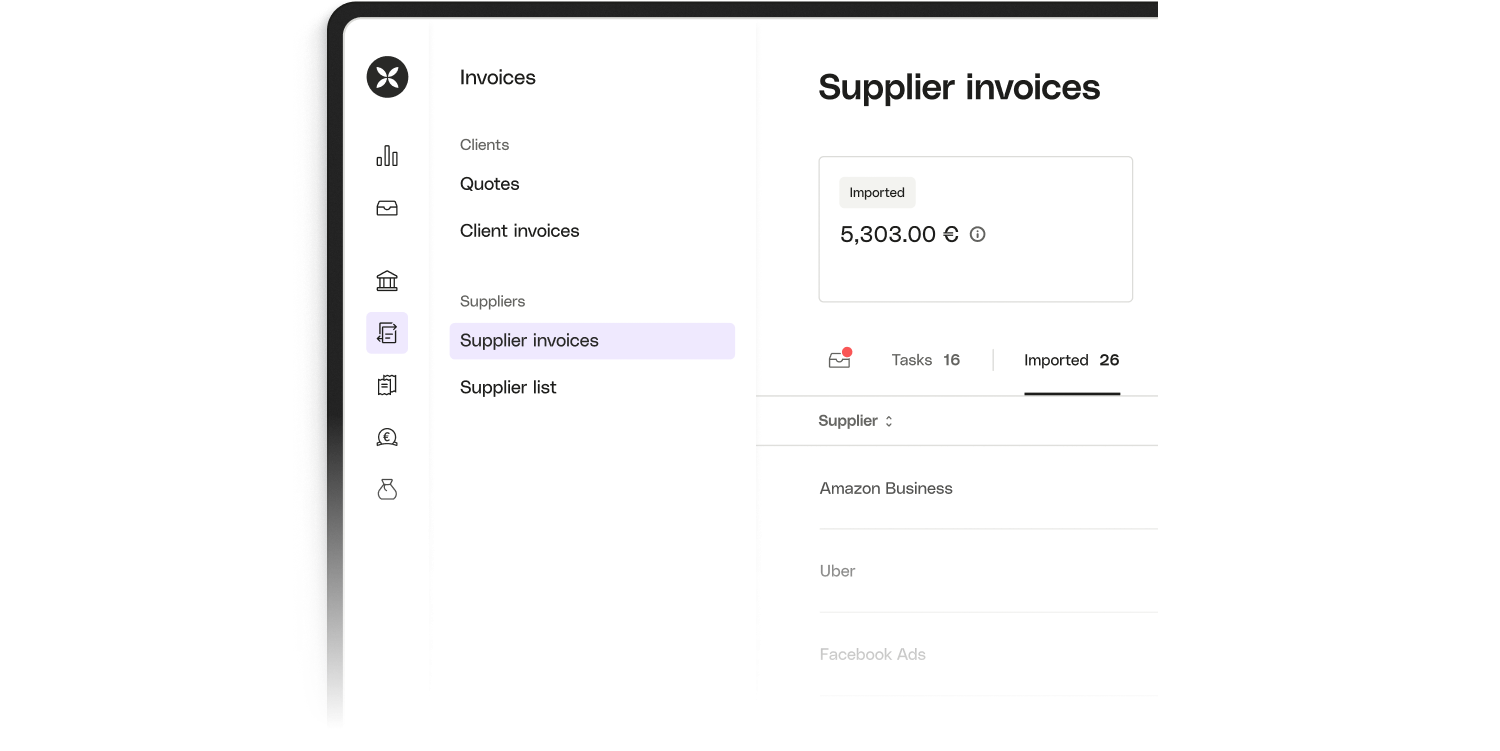 Imported invoices on Qonto