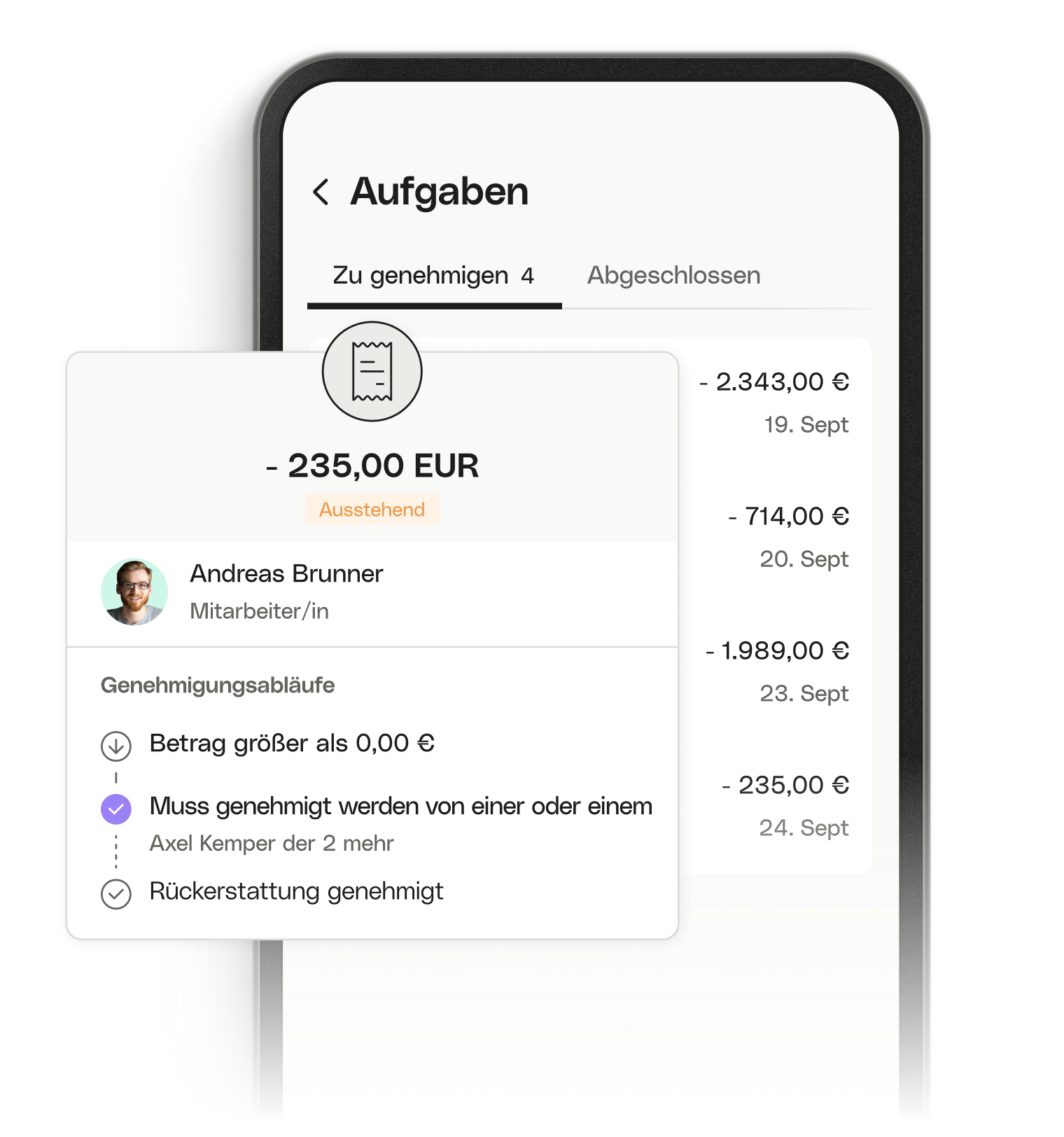 UI Bento Cards Ausgabenverwaltungs-Add-on