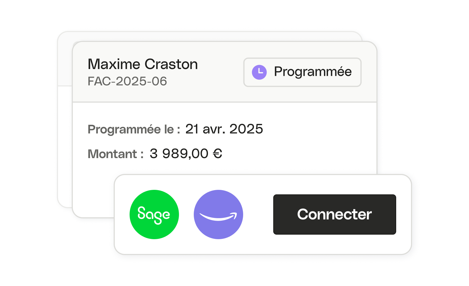 Module complémentaire de comptes fournisseurs Bento pour cartes d'interface utilisateur Web pliable