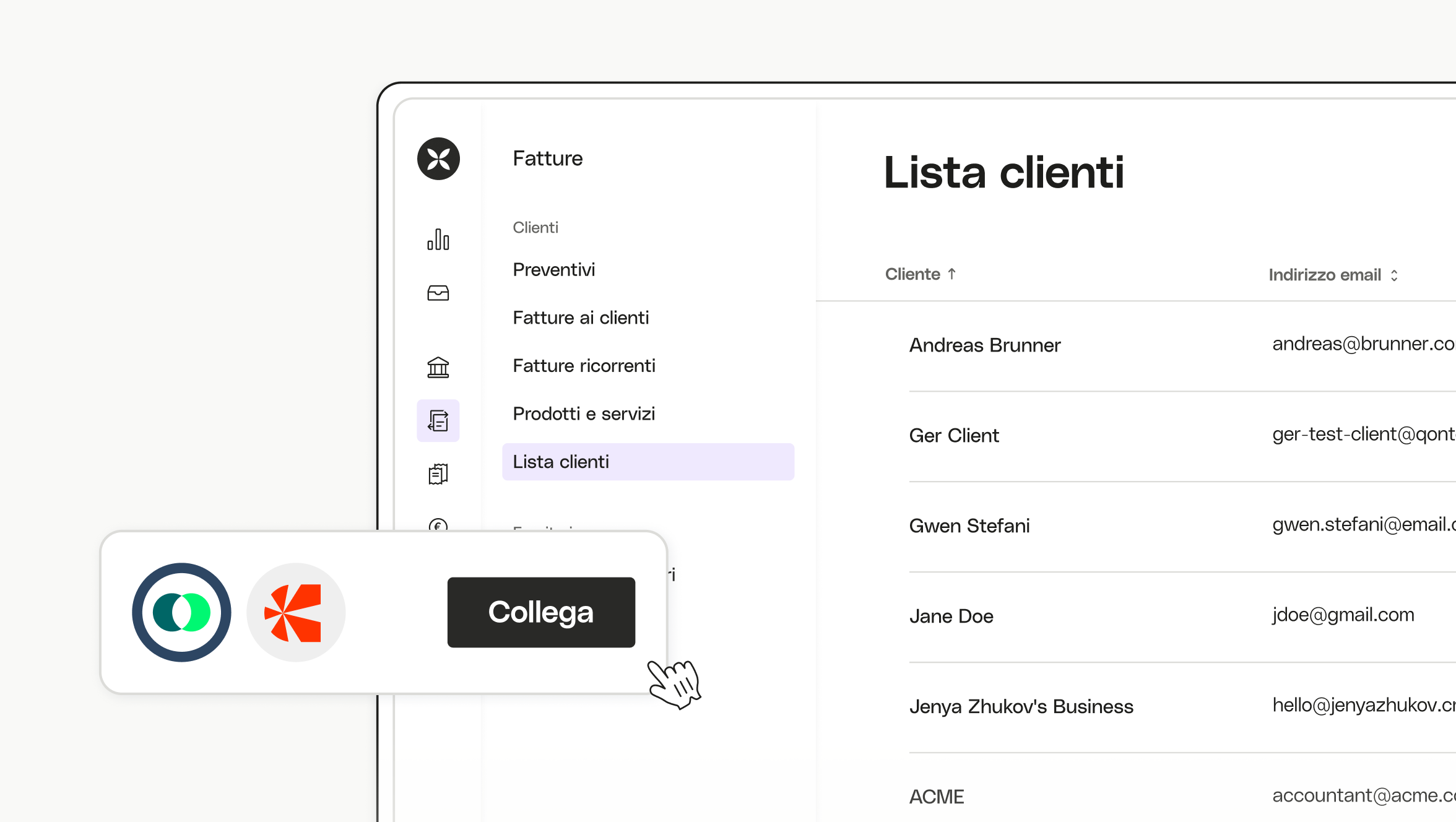 Blocco importazione elenco clienti IT Connect Chift 2