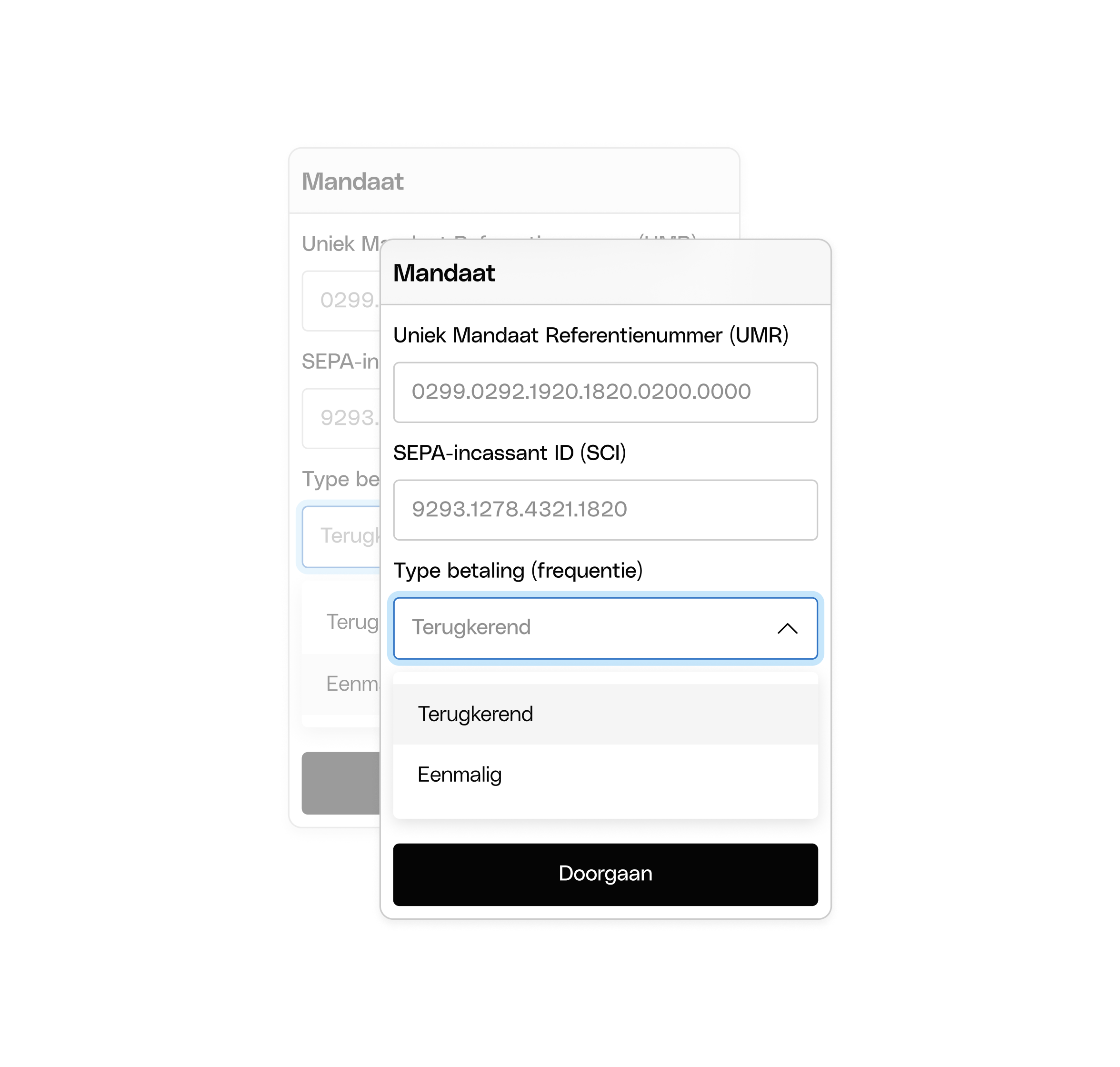NL Peach Ui Topic Highlight Advanced Direct Debitect debit
