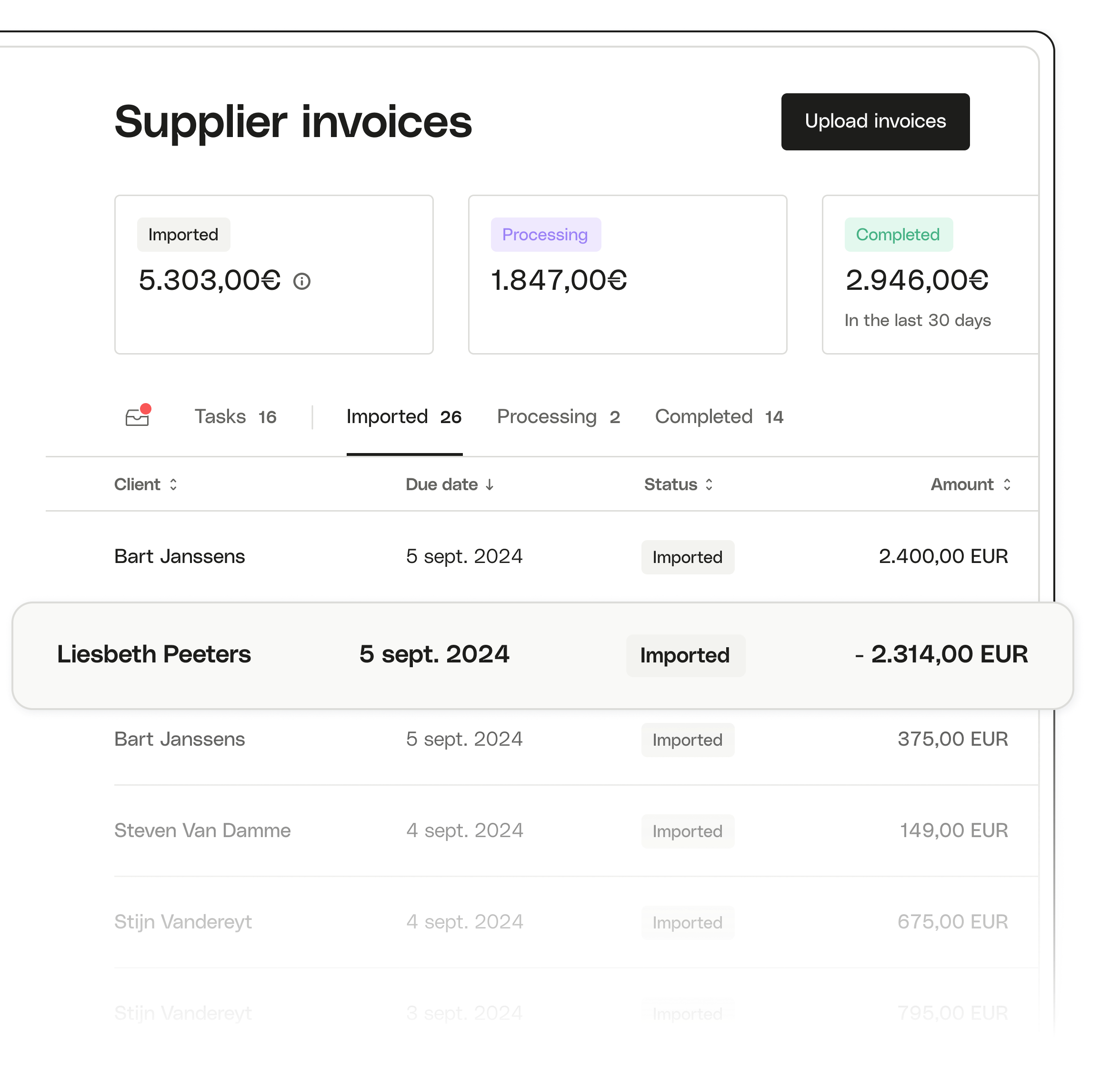 BE NL Ui Topic Advanced Supplier Invoices