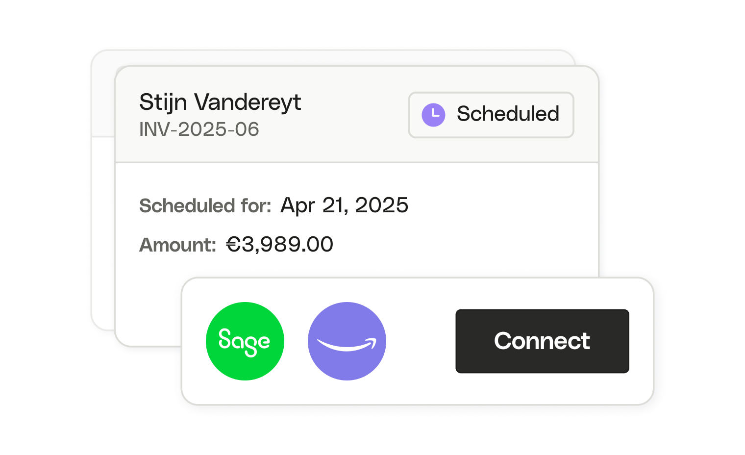 WEB BE NL UI Cards Bento Accounts Payable Addon Collapsed