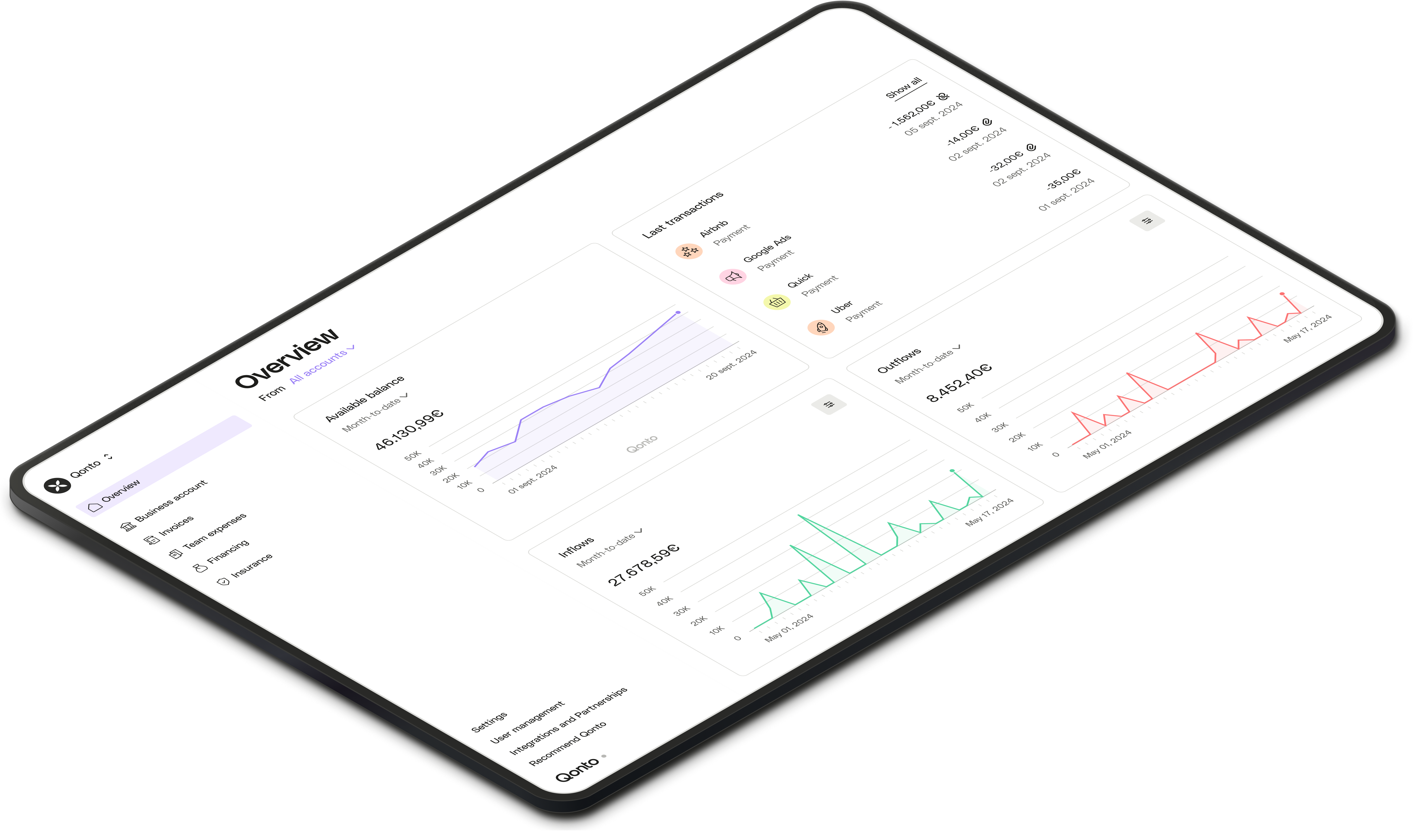 BE  UI Mockup Parallax Dashboard Desktop