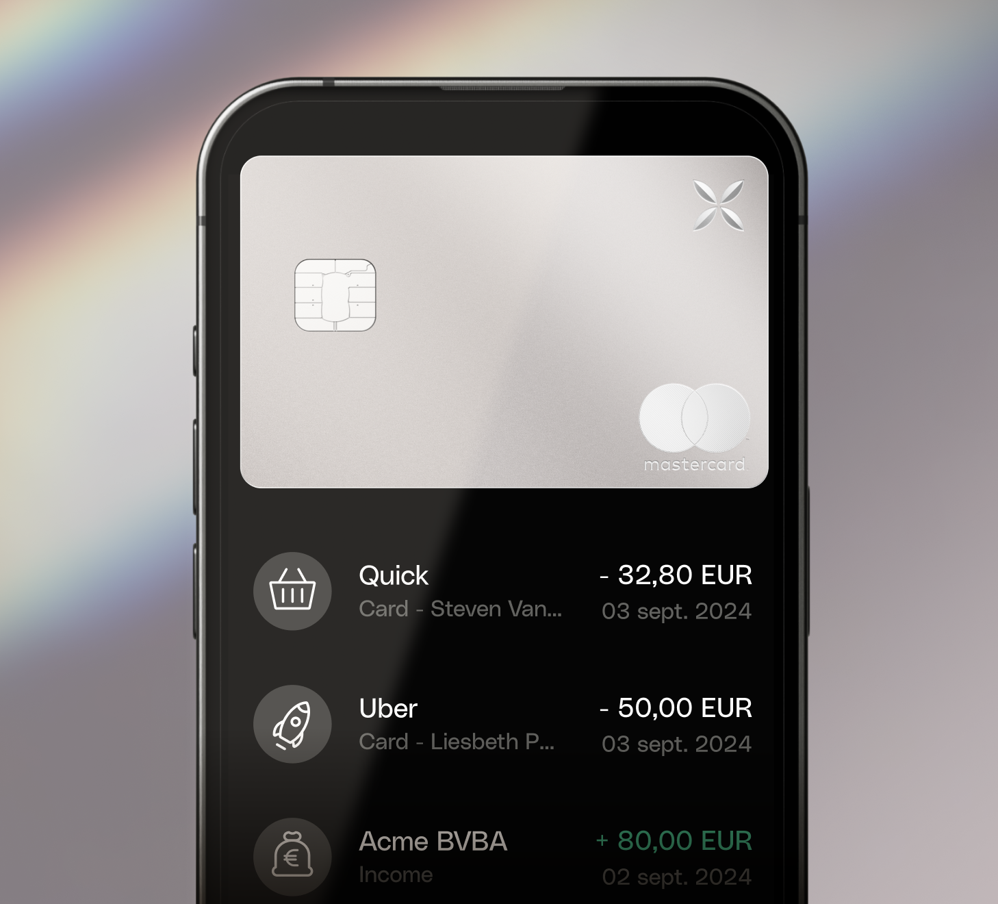 XMineralgray Mobile Transactions Dark BE NL