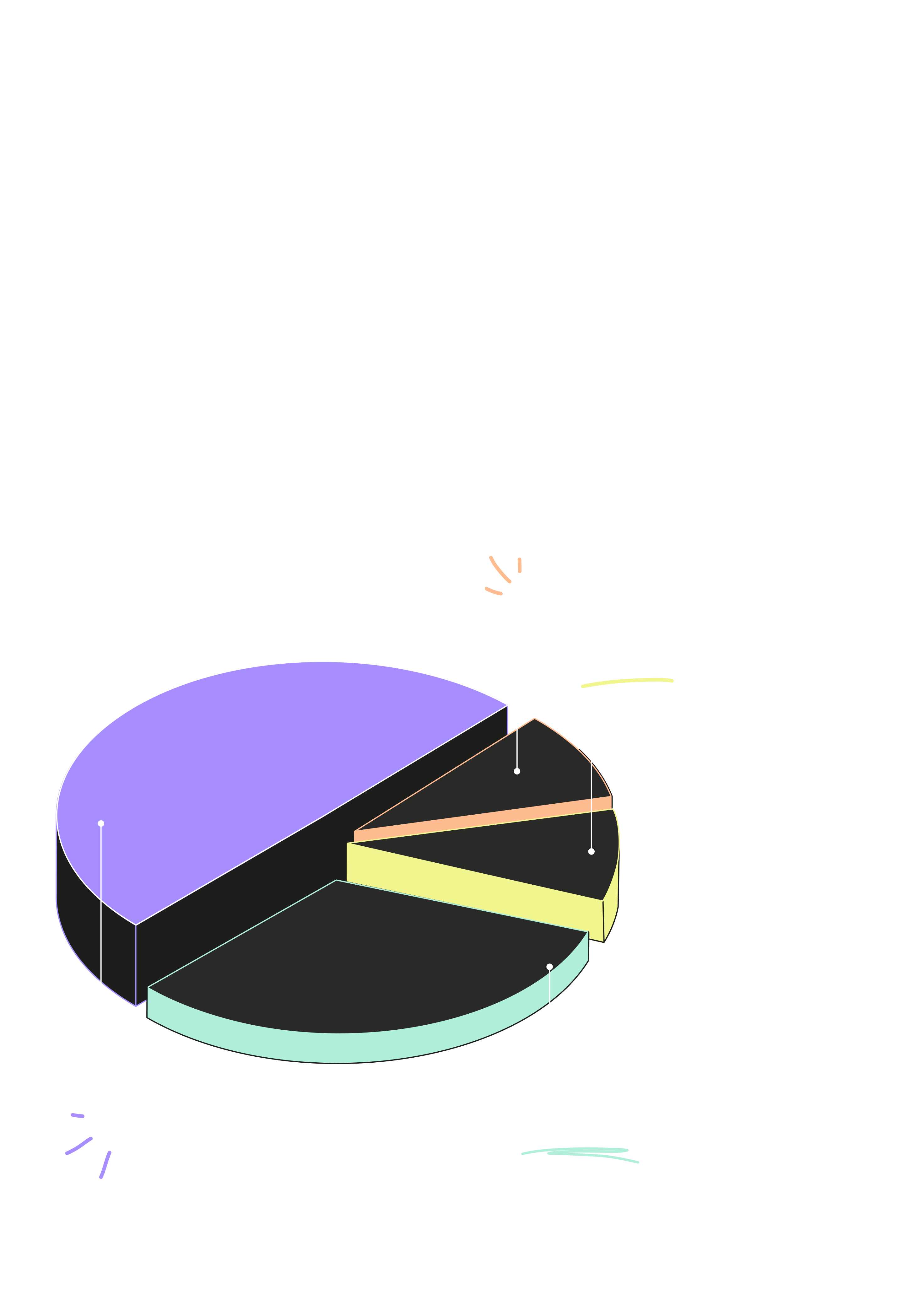 Black  Full Width Media Emission pie chart mobile