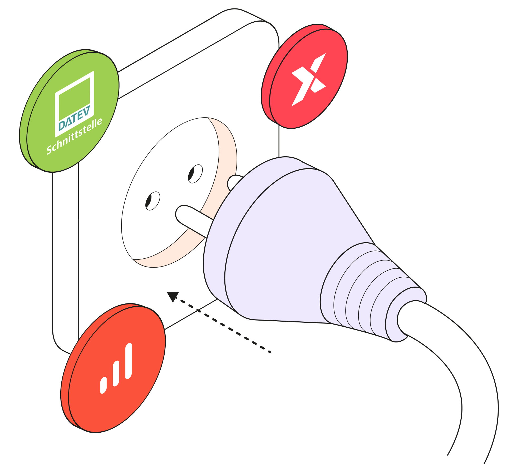 White  Topic Highlight Connect Datev Lexware SevDesk