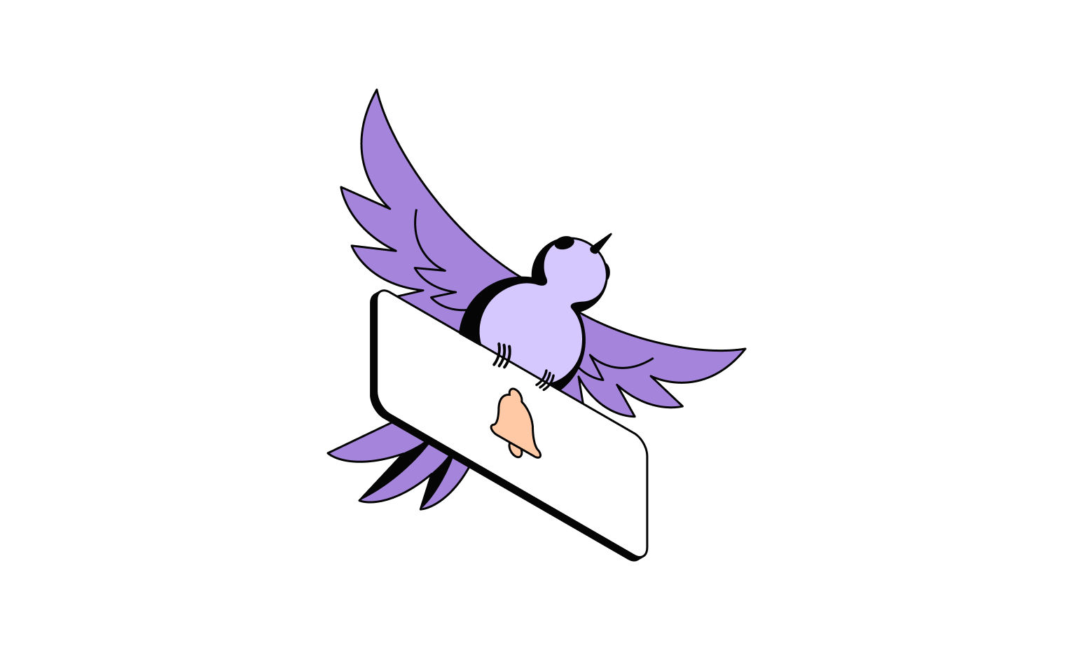 WEB Peach Plum Cards Bento Headline Impact Notification Bird