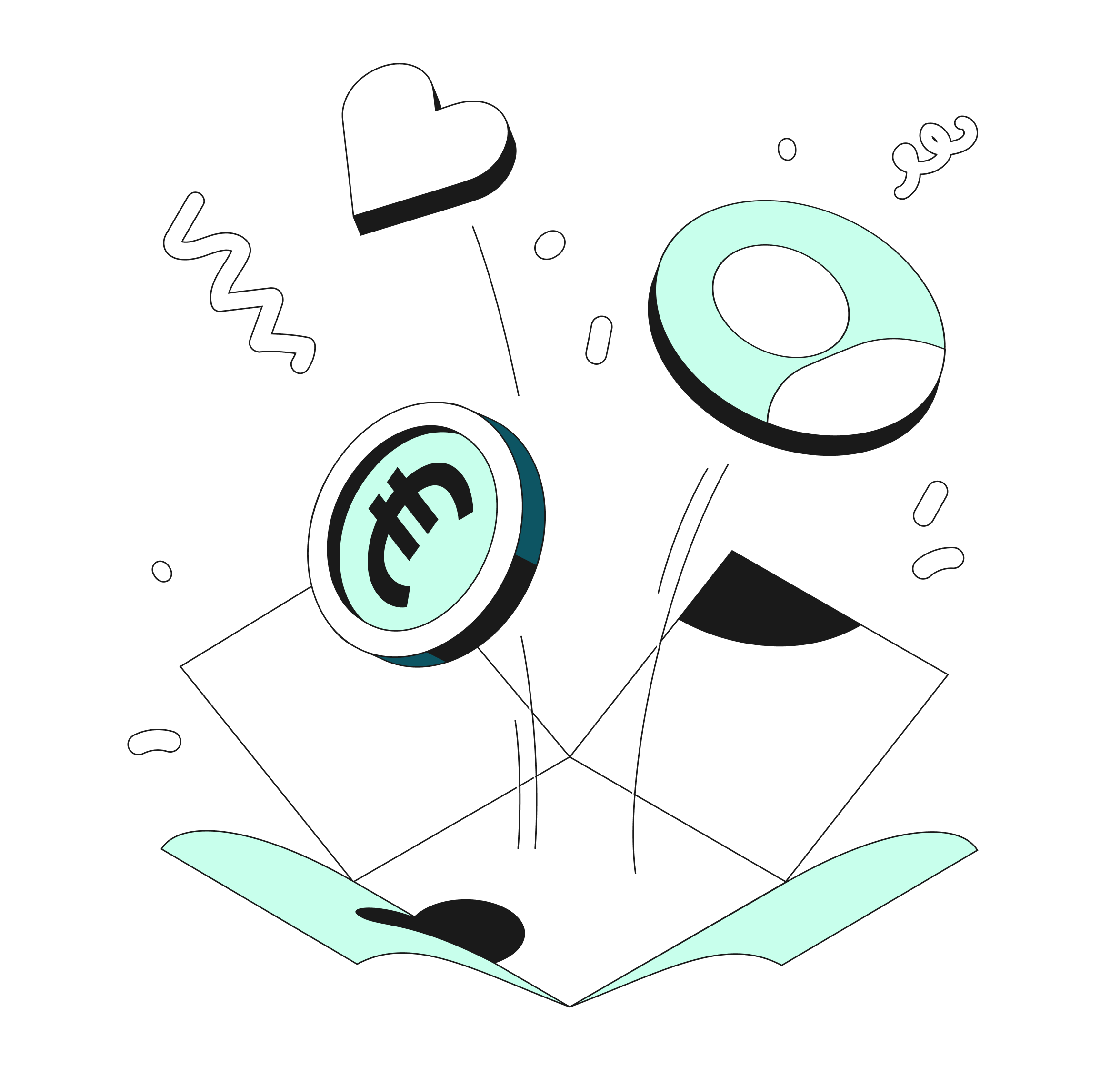 Référencement Bento du sujet principal de WEB Flow Mint Hero