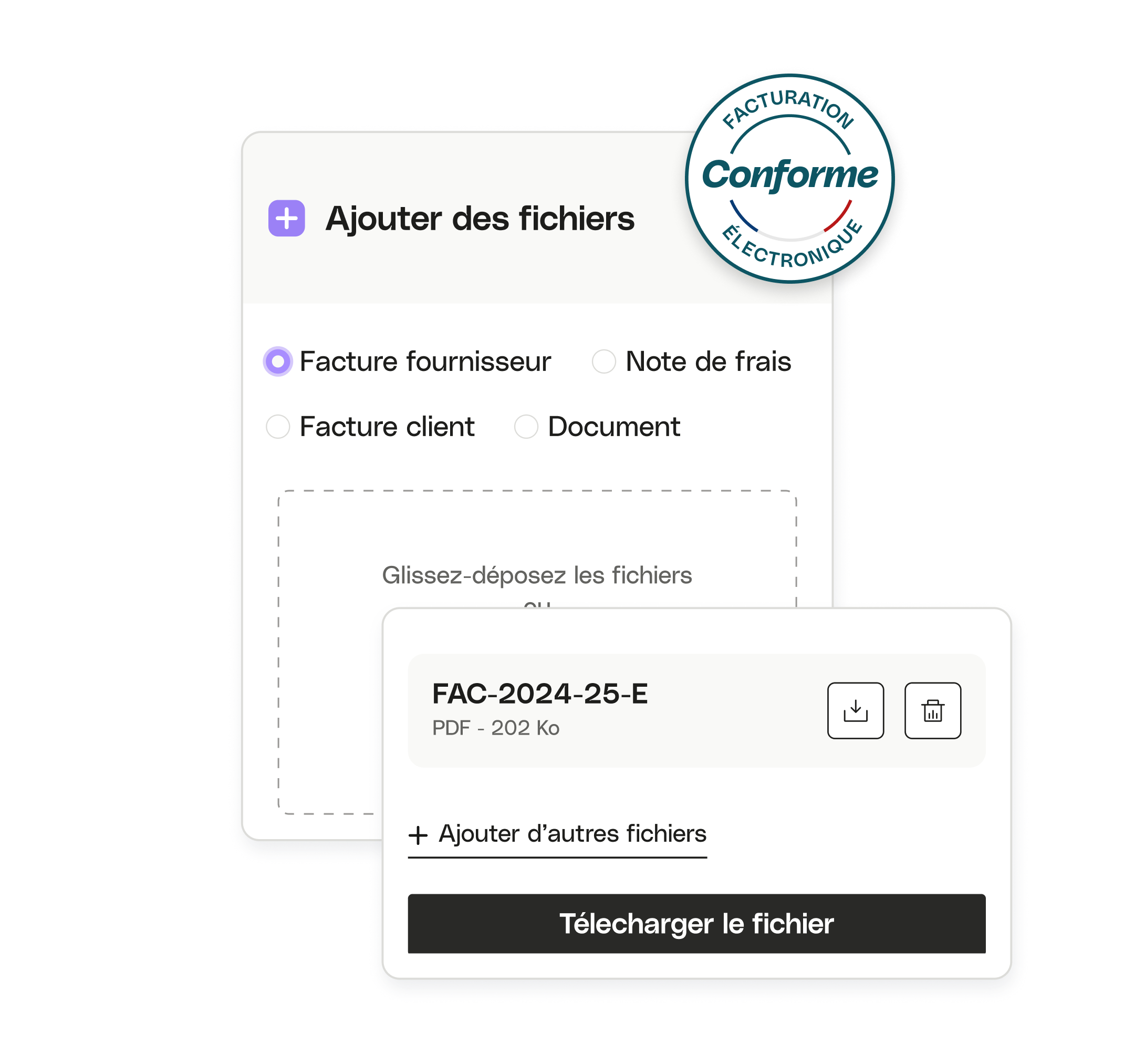 PopUp d'ajout de fichier de Regate UI Hero NOUVEAU