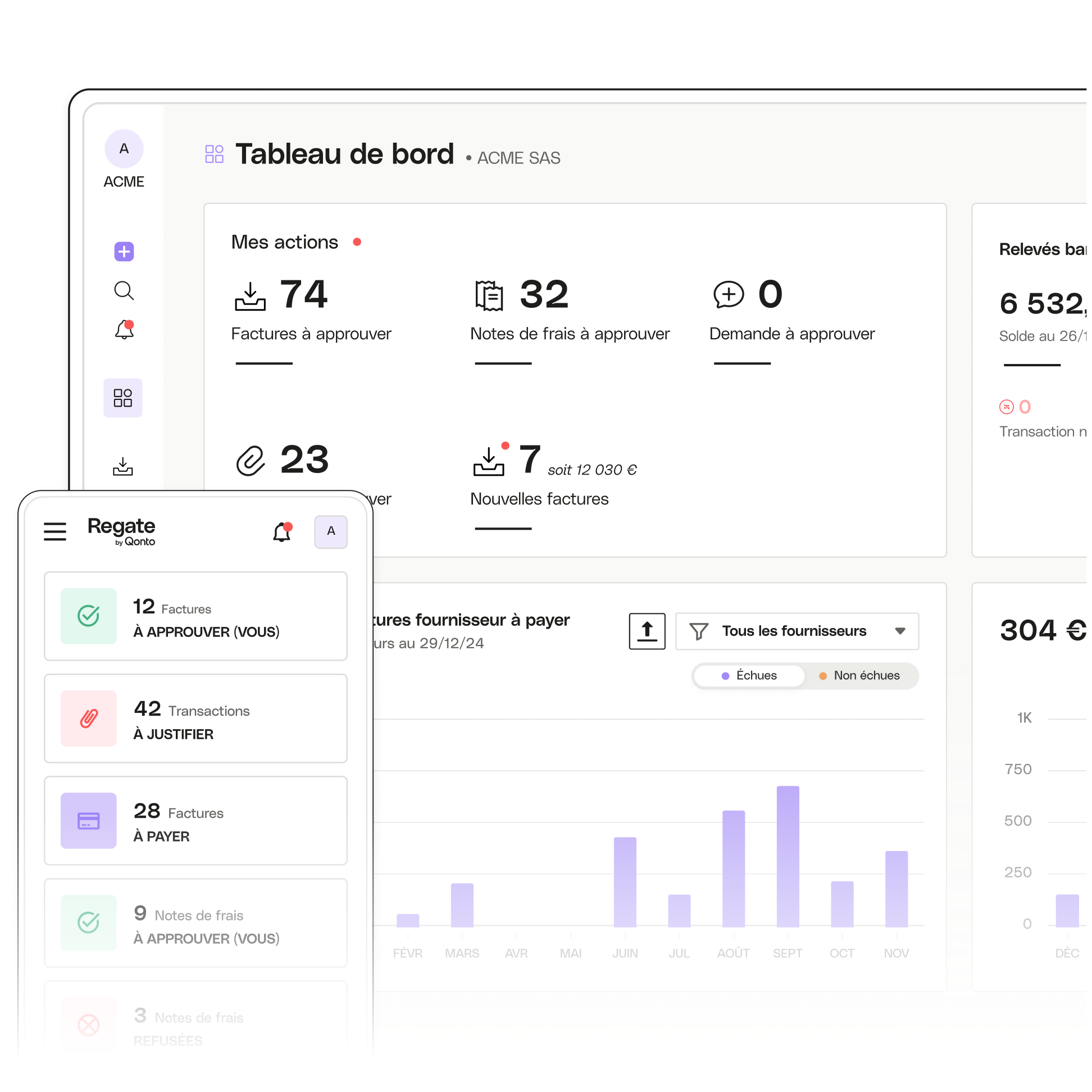 Sujet d'interface utilisateur en surbrillance Tableau de bord client avancé Regate Gros plan et mobile