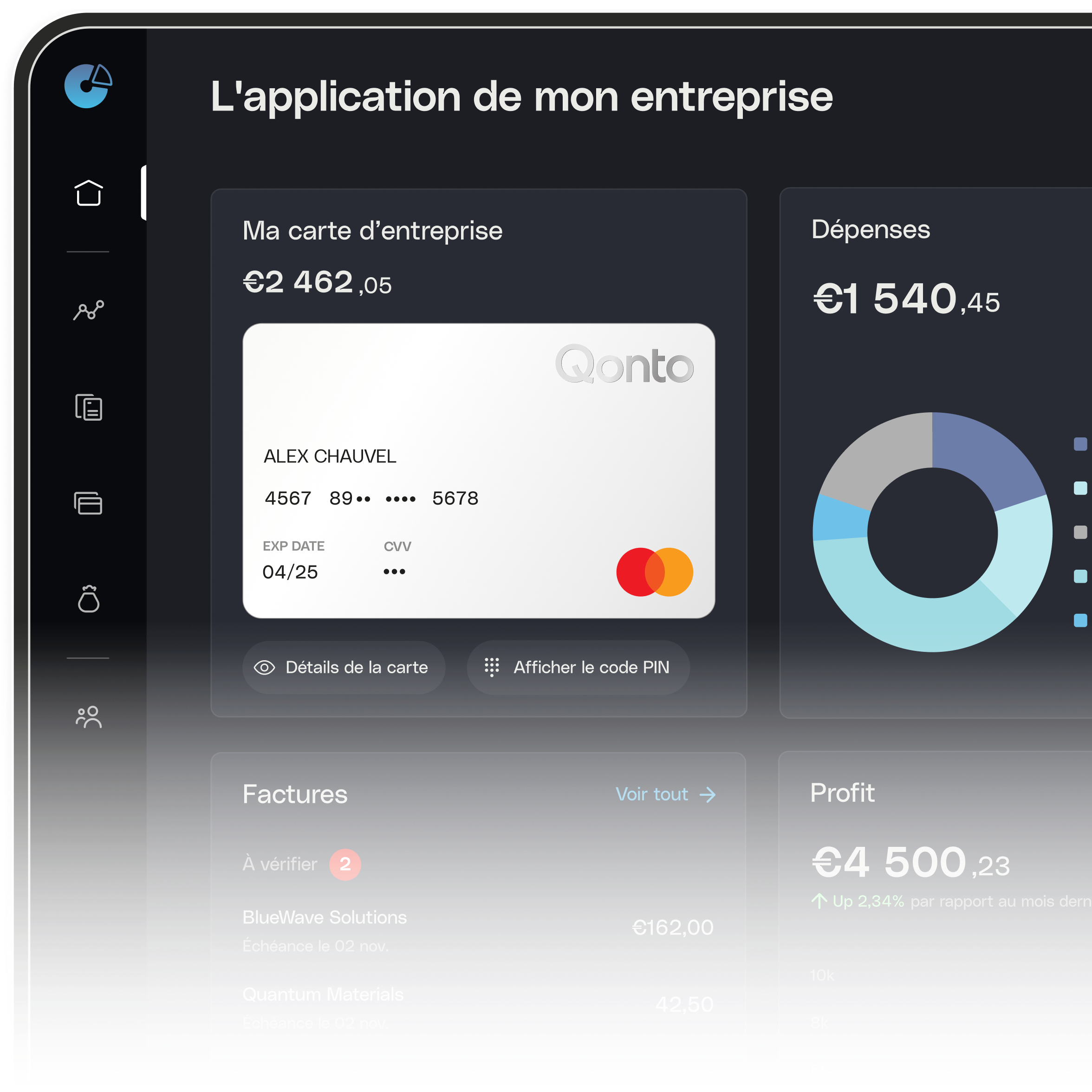 Cartes Bento Black UI utilisées dans des cas spécifiques à l'industrie