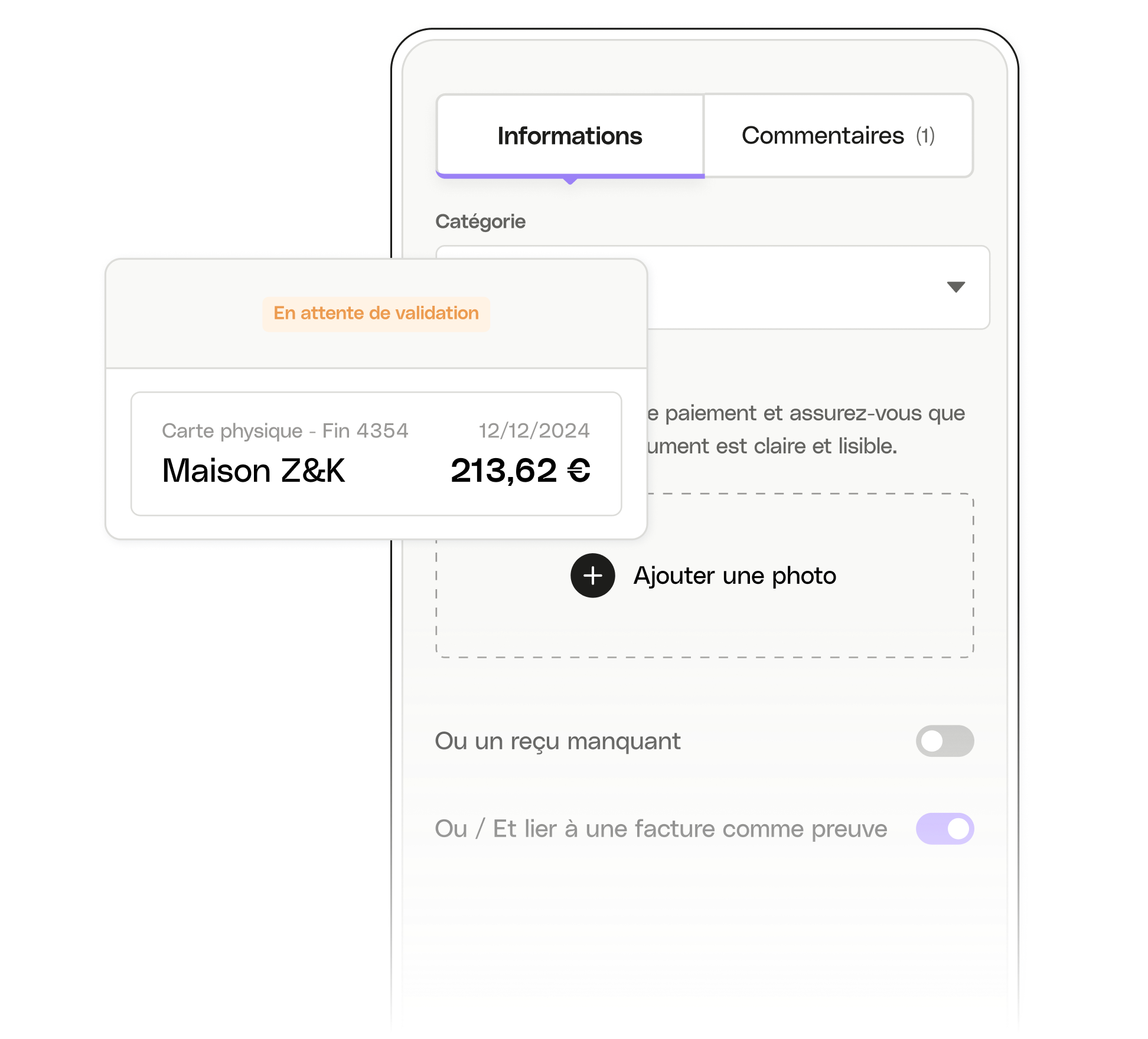 Mise en évidence des sujets de l'interface utilisateur Regate Transmission de documents mobiles