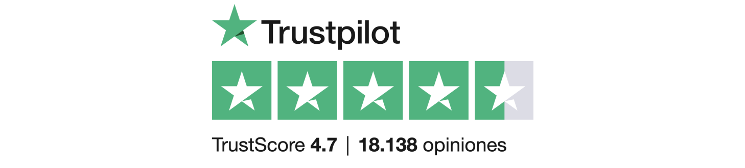 Tema destacado de la insignia blanca Trustpilot