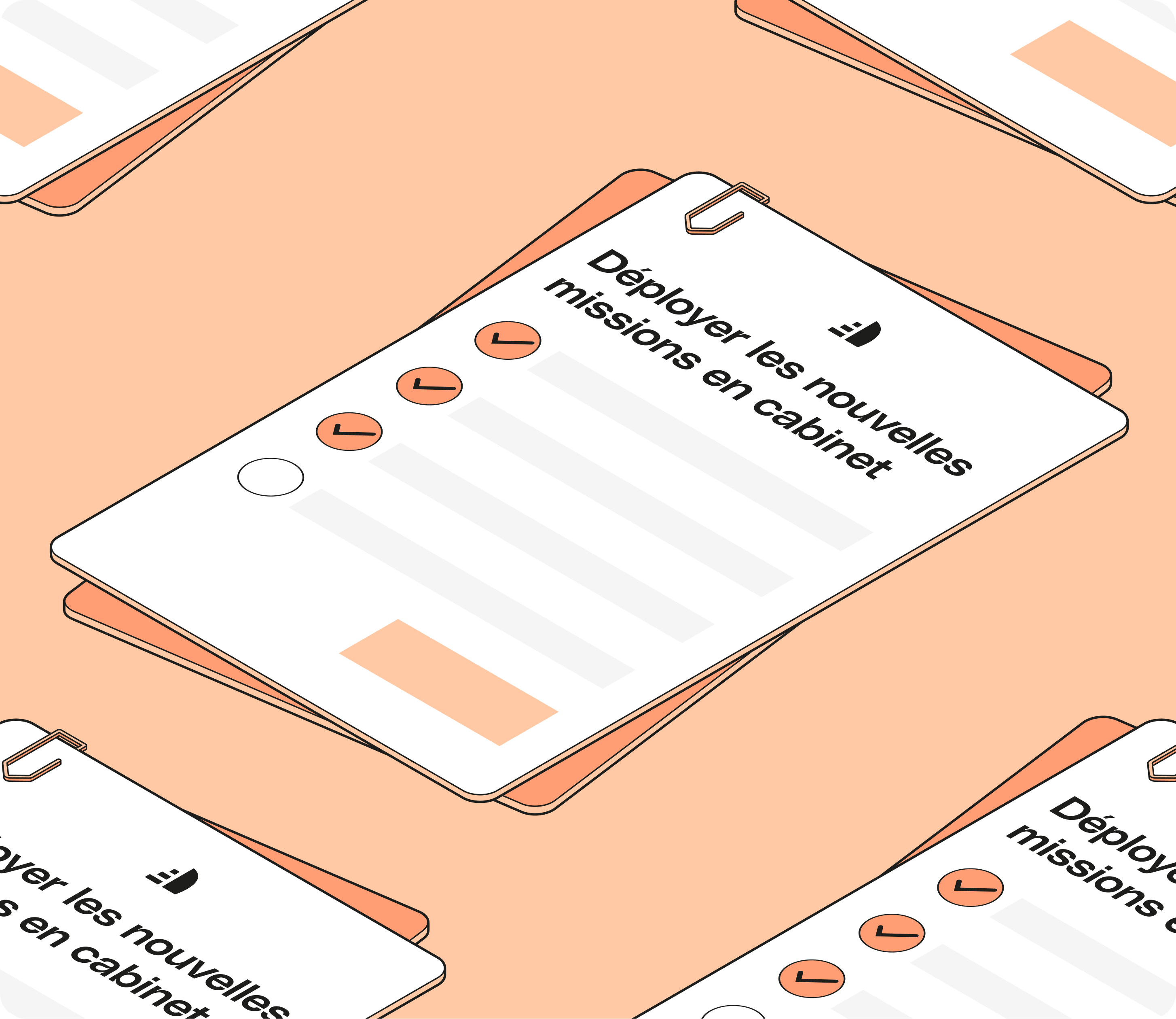Liste de contrôle de déploiement des nouvelles missions Peach Full Width Regate Mobile