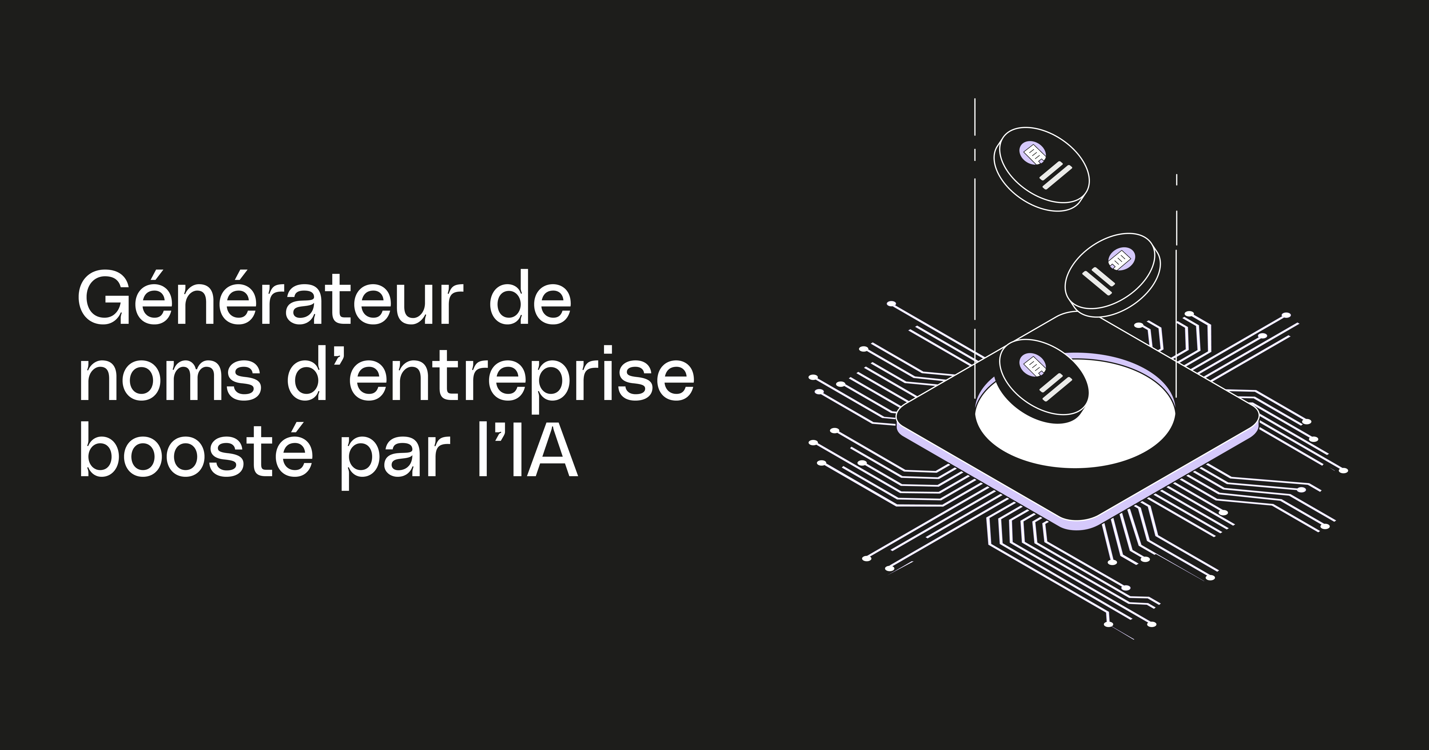 Générateur de noms d'entreprise Purple Opengraph