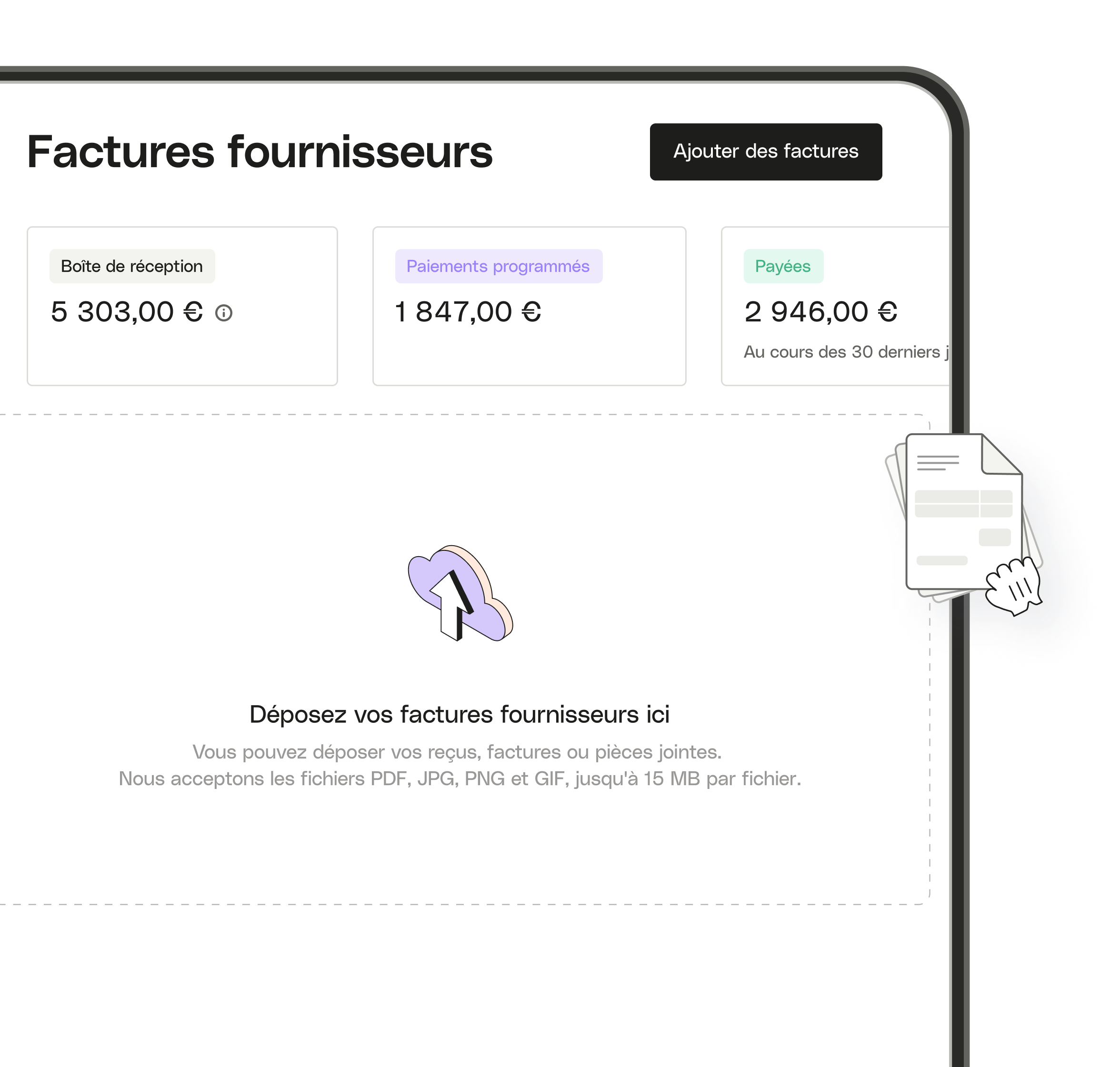 UI Evolution supprime les factures des fournisseurs