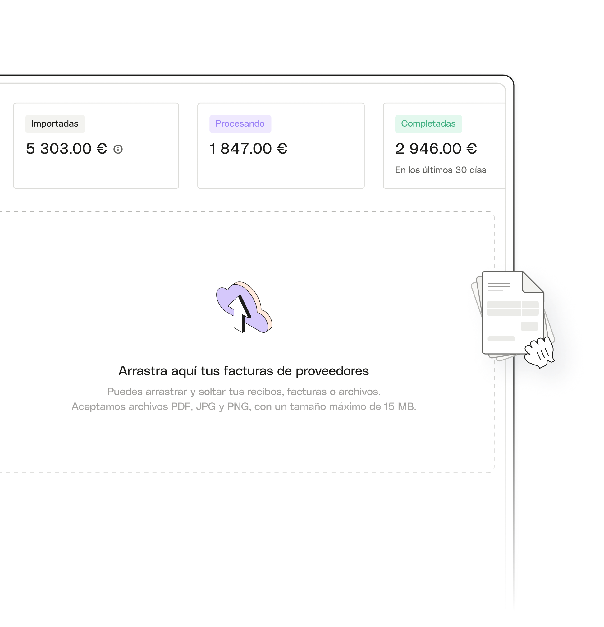 Tema destacado de la interfaz de usuario Avanzado Eliminar facturas de proveedores