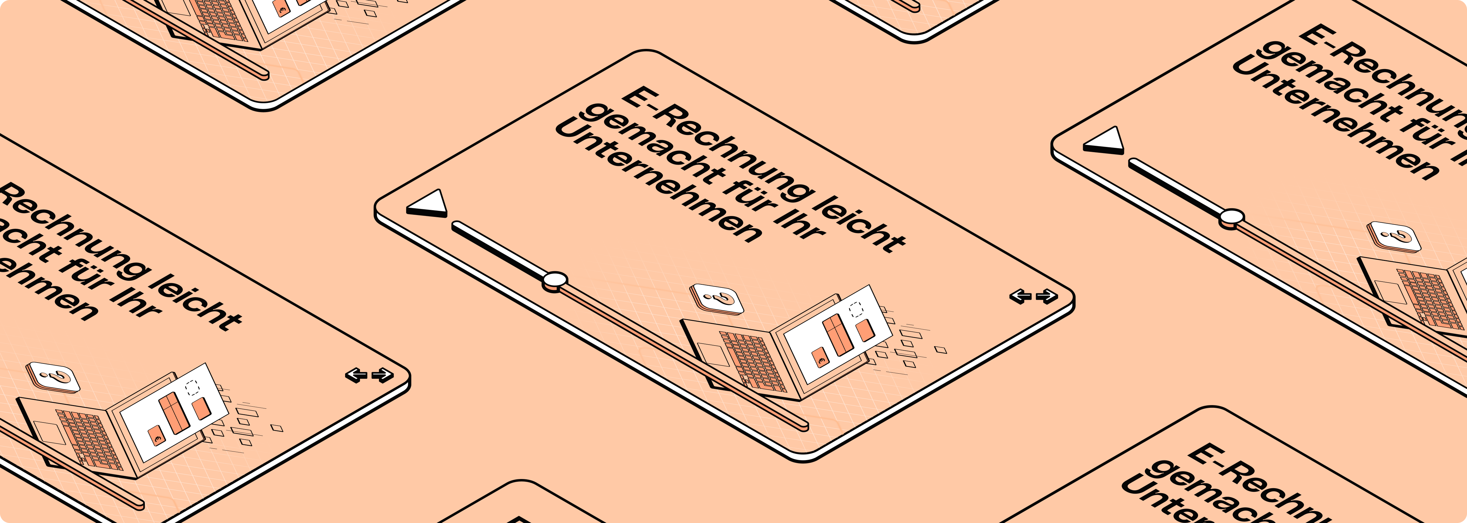 Peach Full Width E-Rechnungsstellung Webinar Desktop
