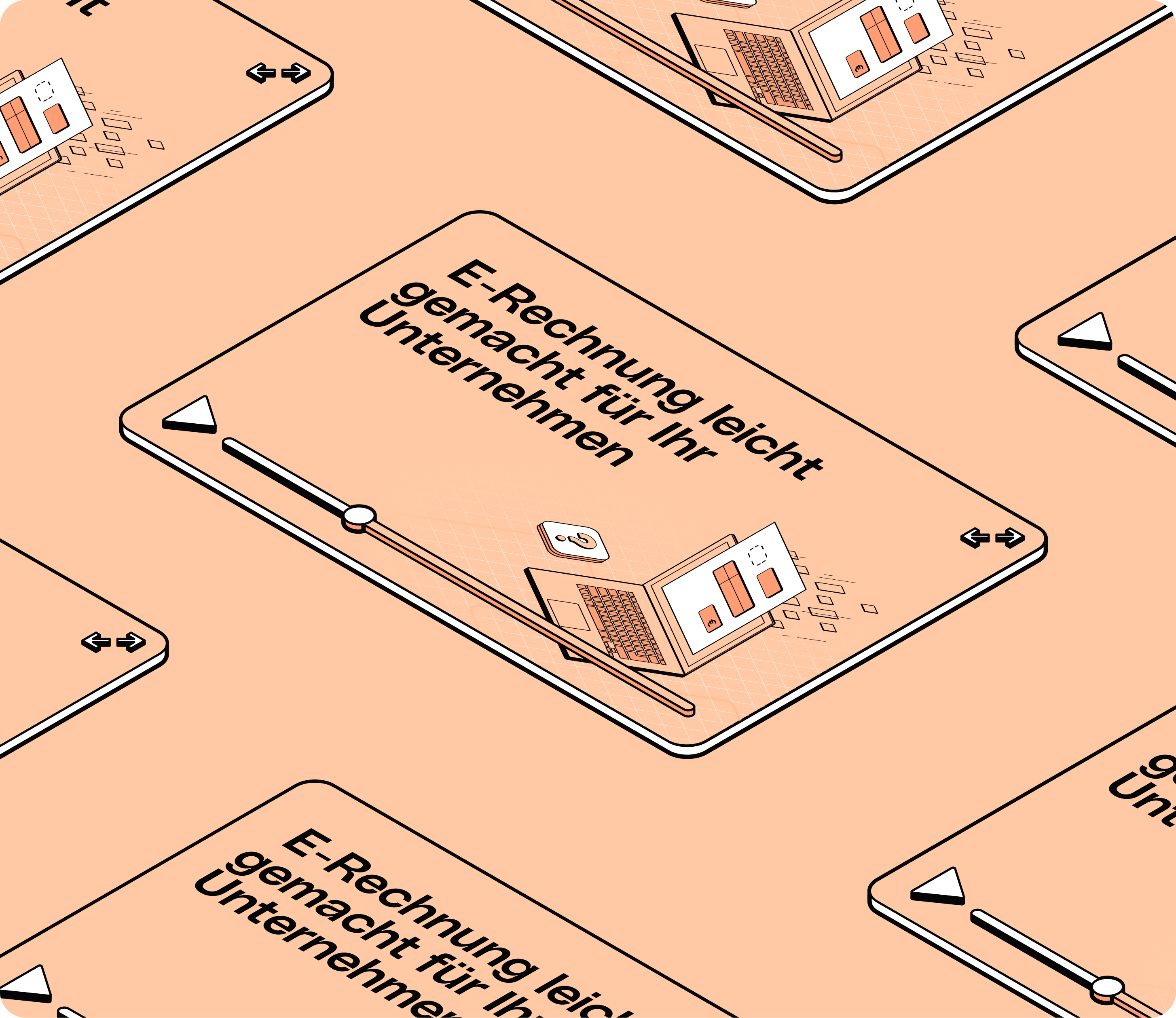 Peach Full Width E-Rechnungsstellung Webinar Mobile