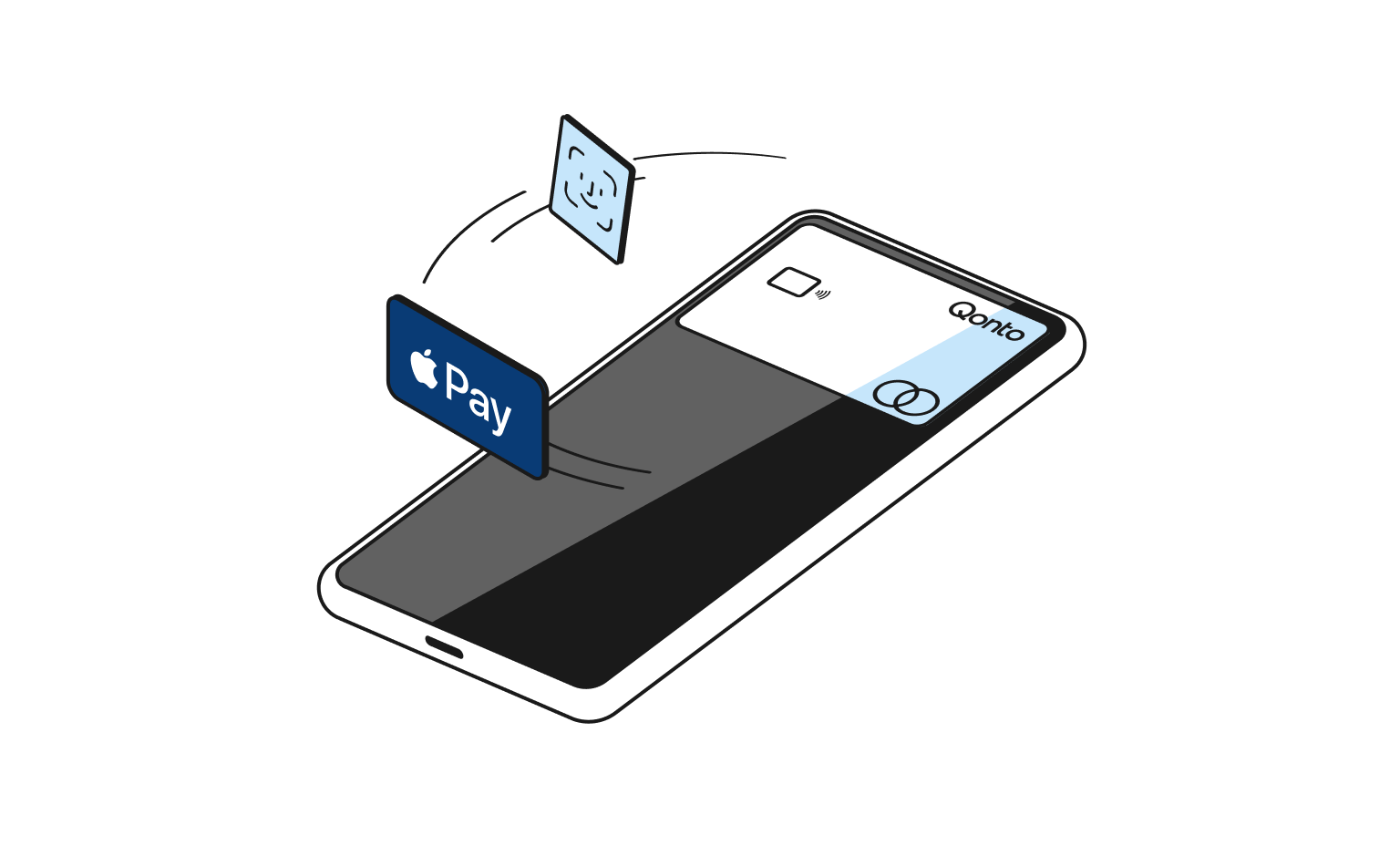 White Headline Virtual Wallet Apple