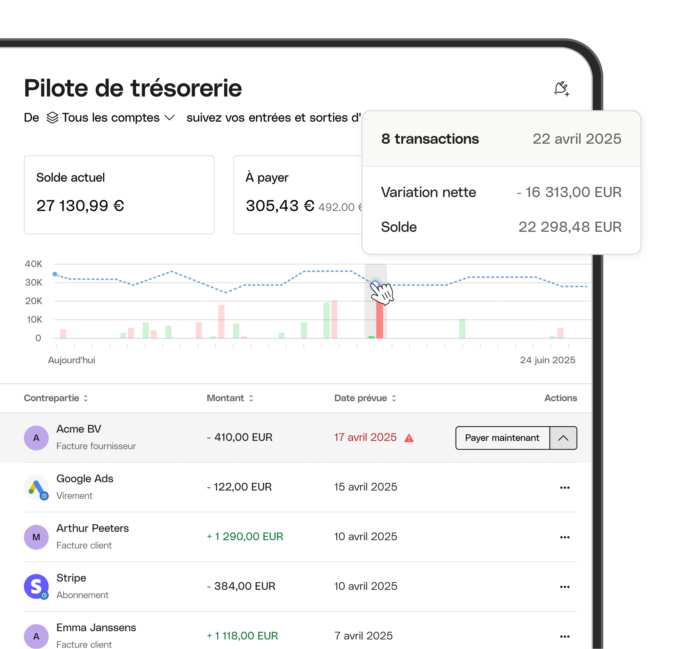 WEB BE UI Hero TopicHighlight Bento Cash flow Cash Compass