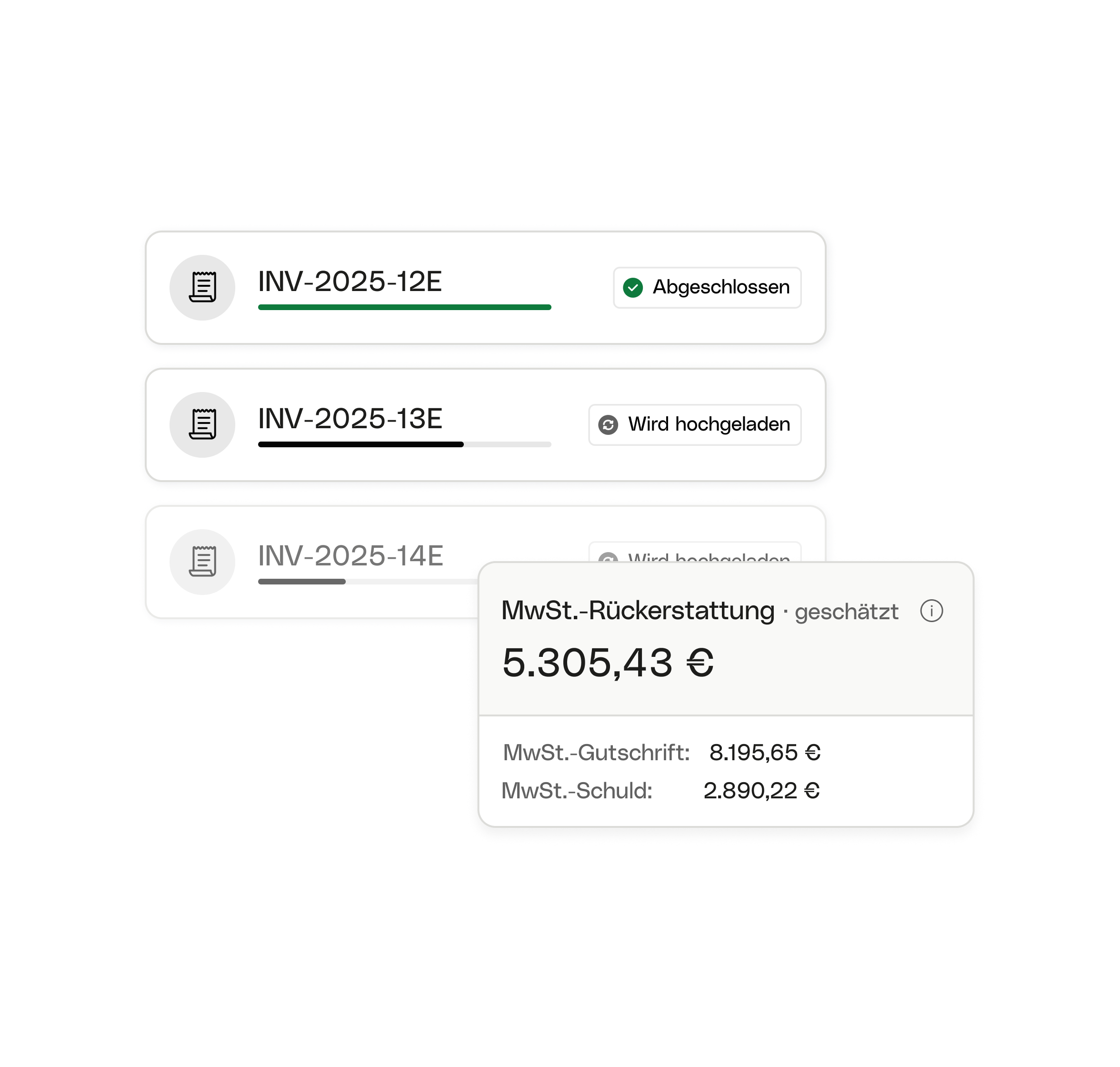 WEB UI Hero TopicHighlight Bento Cashflow MwSt
