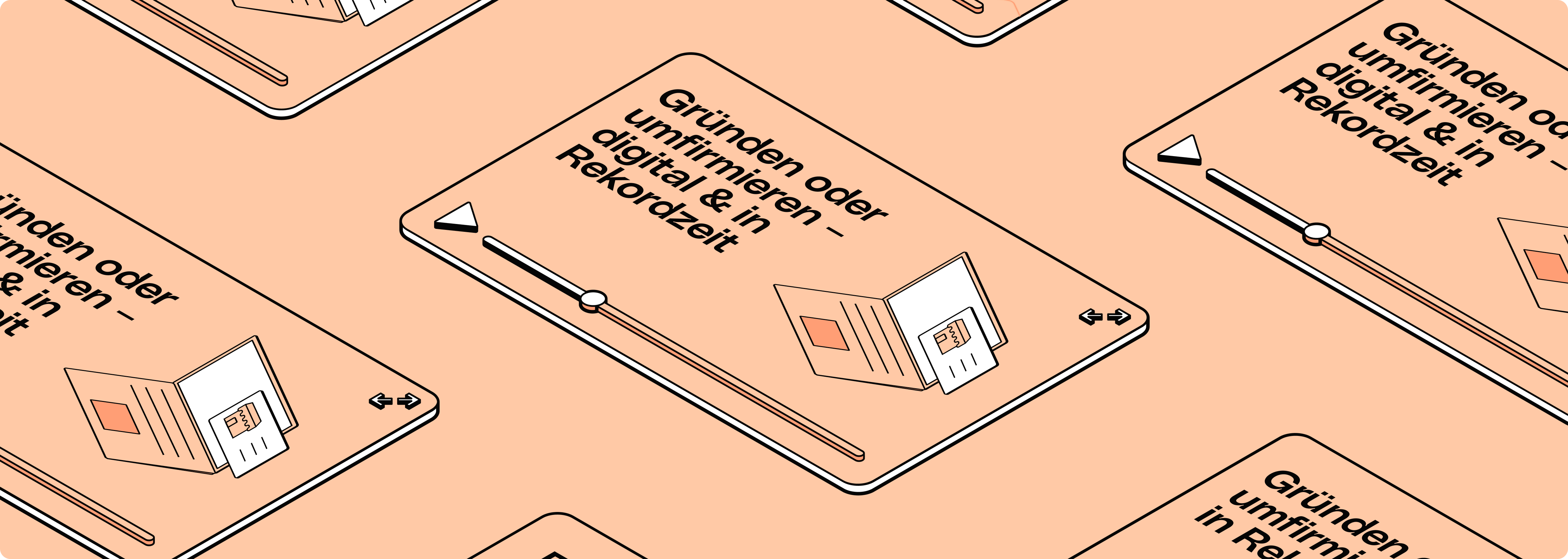 Peach Full Width Raketenstart