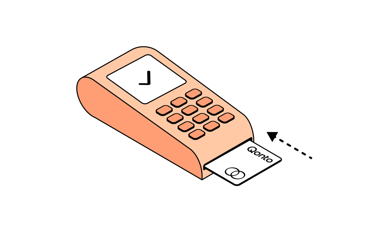 Terminal de paiement par carte Peach